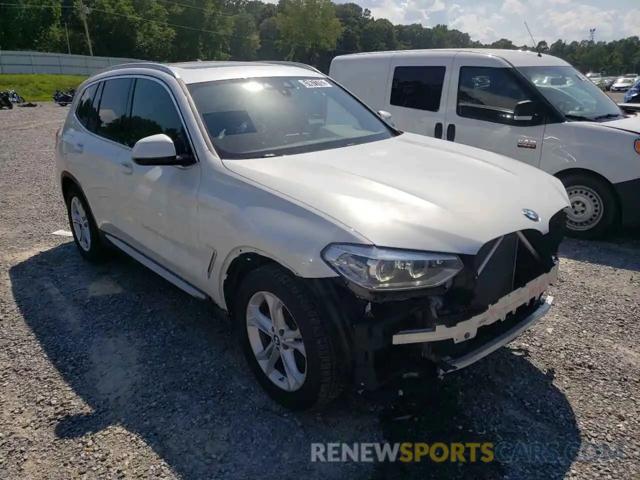 1 Photograph of a damaged car 5UXTR7C52KLF28029 BMW X3 2019