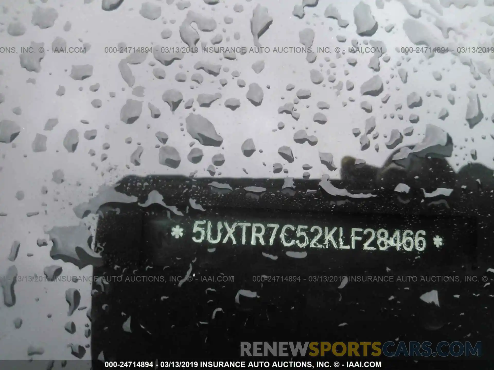 9 Photograph of a damaged car 5UXTR7C52KLF28466 BMW X3 2019