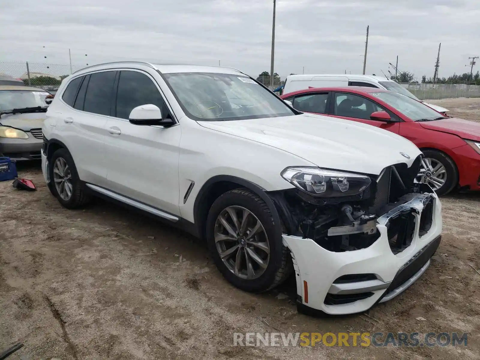 1 Photograph of a damaged car 5UXTR7C52KLF33988 BMW X3 2019