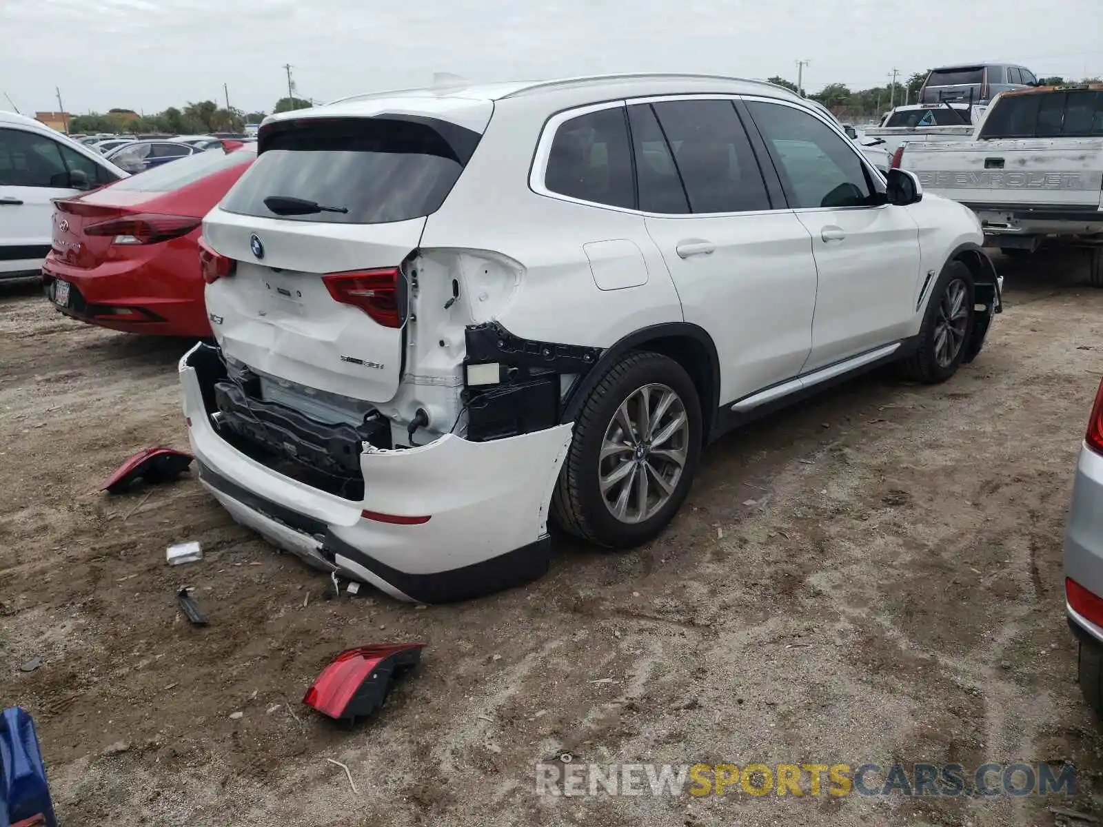 4 Photograph of a damaged car 5UXTR7C52KLF33988 BMW X3 2019