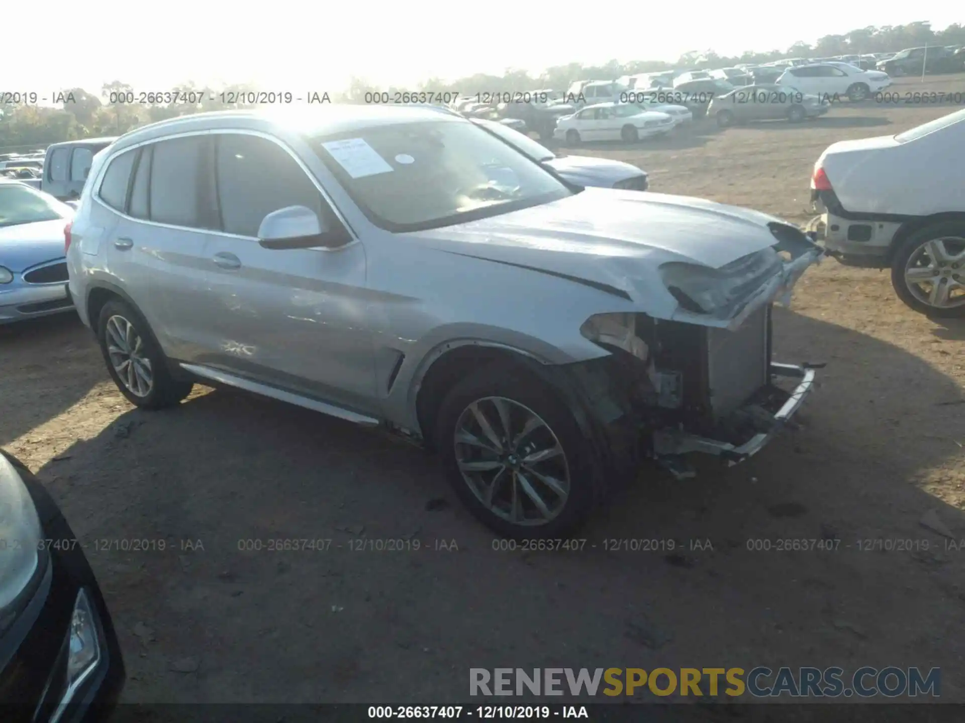 1 Photograph of a damaged car 5UXTR7C52KLF34199 BMW X3 2019