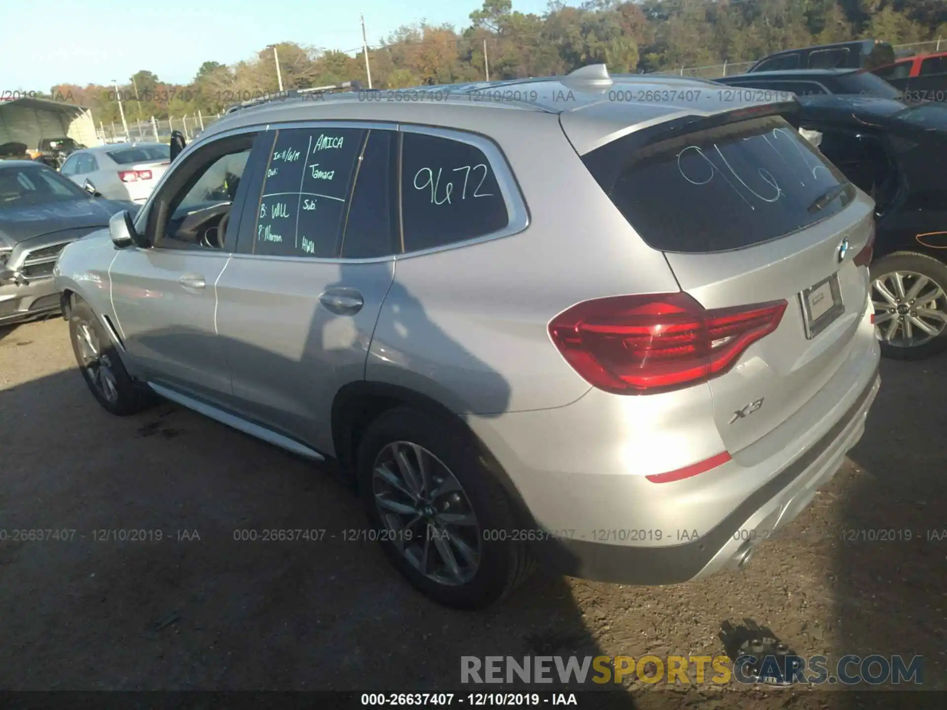 3 Photograph of a damaged car 5UXTR7C52KLF34199 BMW X3 2019