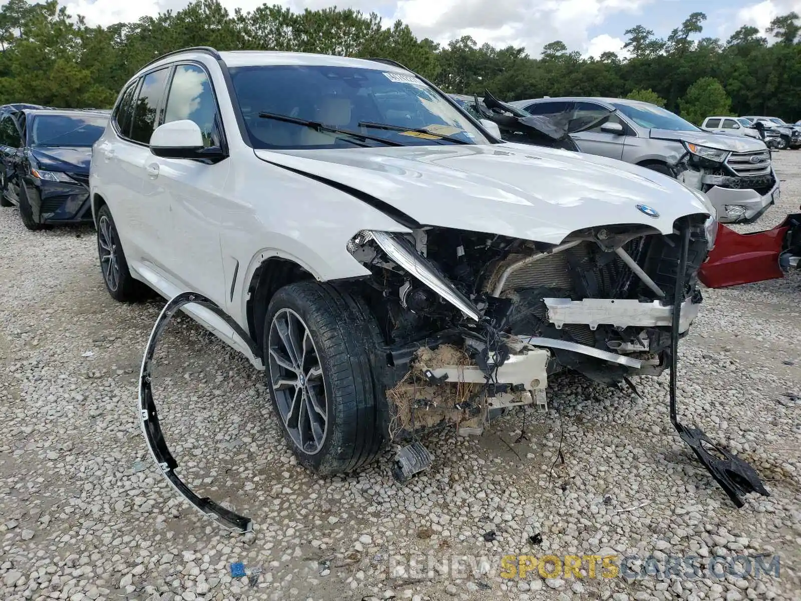 1 Photograph of a damaged car 5UXTR7C52KLF35448 BMW X3 2019