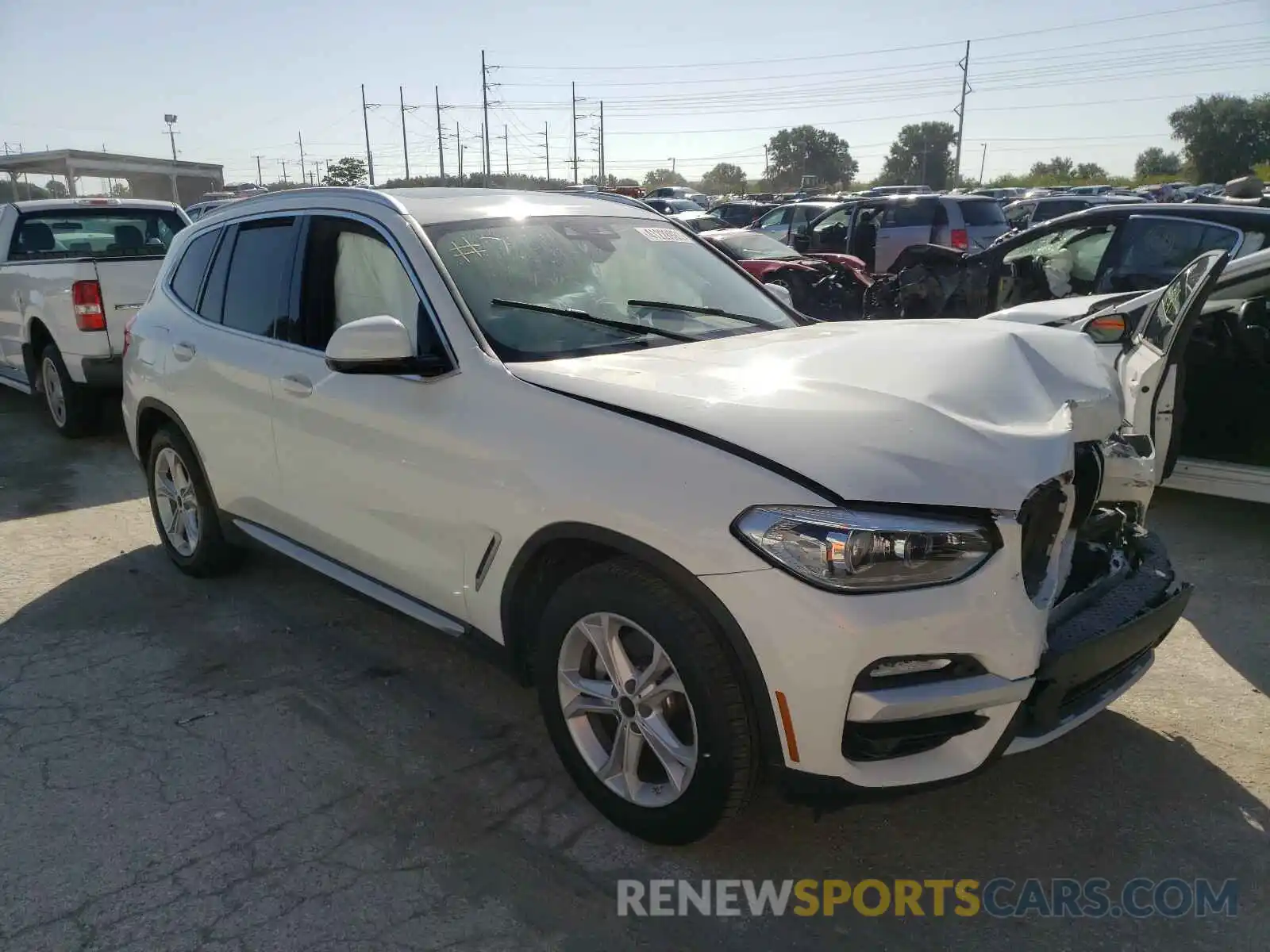 1 Photograph of a damaged car 5UXTR7C52KLR44014 BMW X3 2019