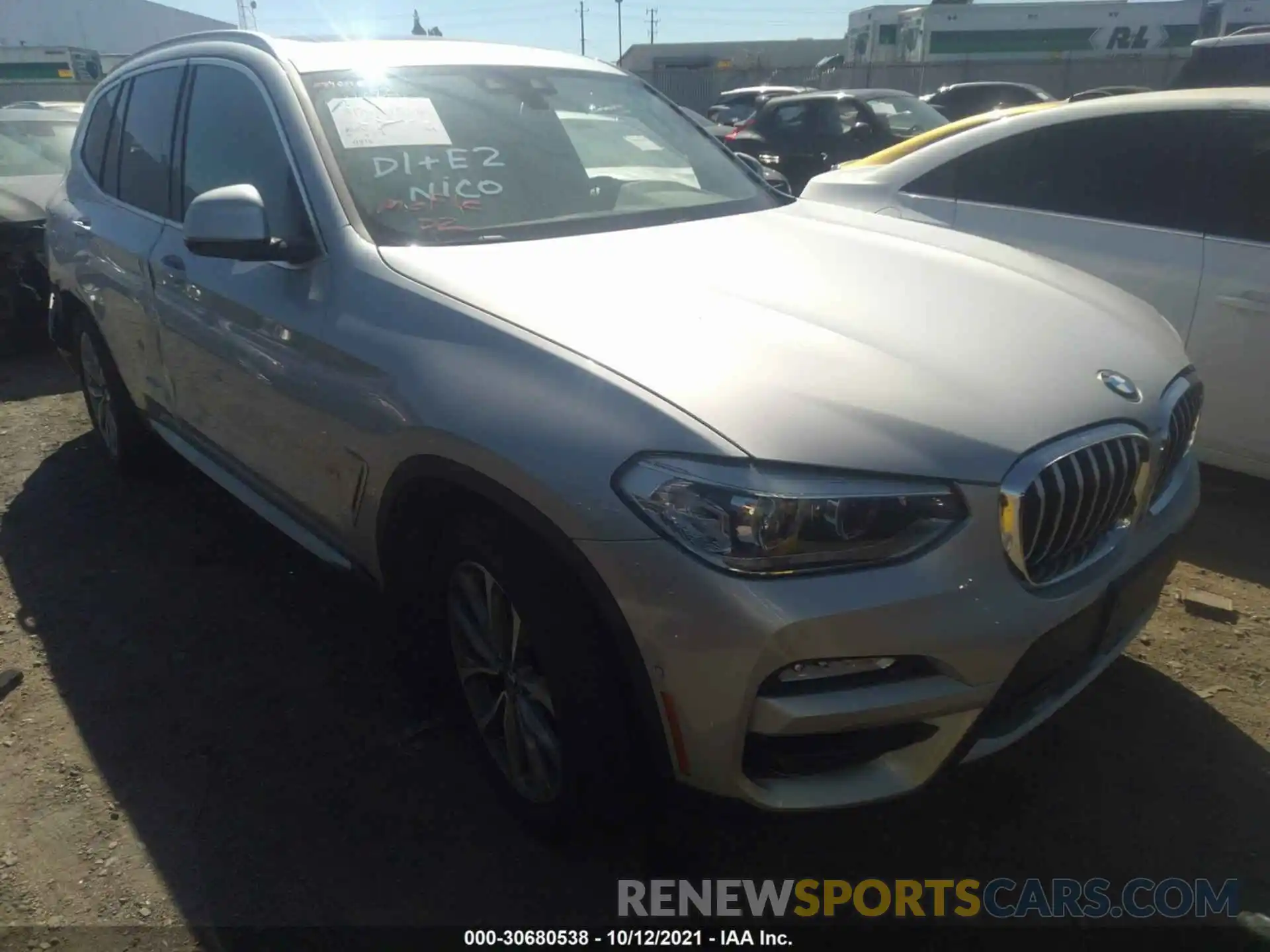 1 Photograph of a damaged car 5UXTR7C52KLR45406 BMW X3 2019