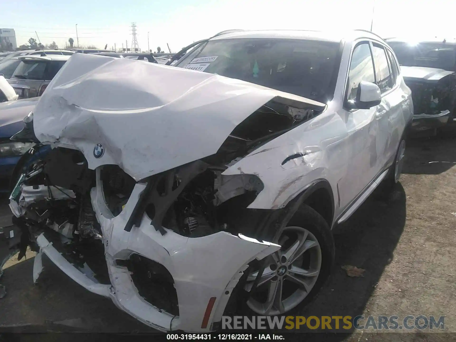 2 Photograph of a damaged car 5UXTR7C52KLR47432 BMW X3 2019