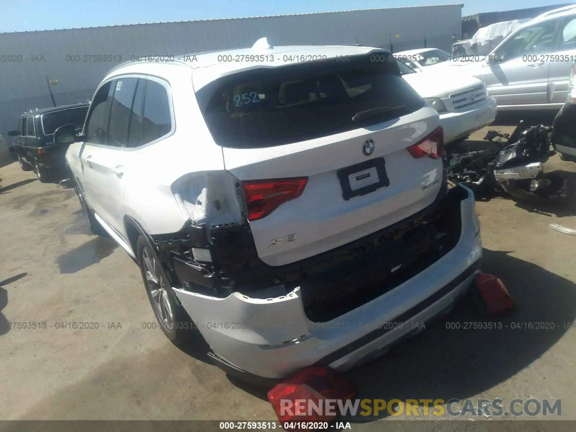 3 Photograph of a damaged car 5UXTR7C52KLR47723 BMW X3 2019