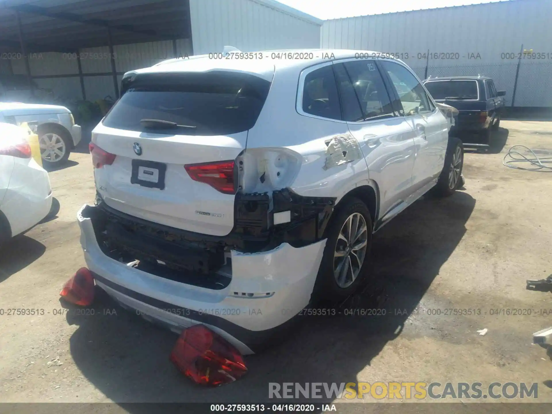 4 Photograph of a damaged car 5UXTR7C52KLR47723 BMW X3 2019