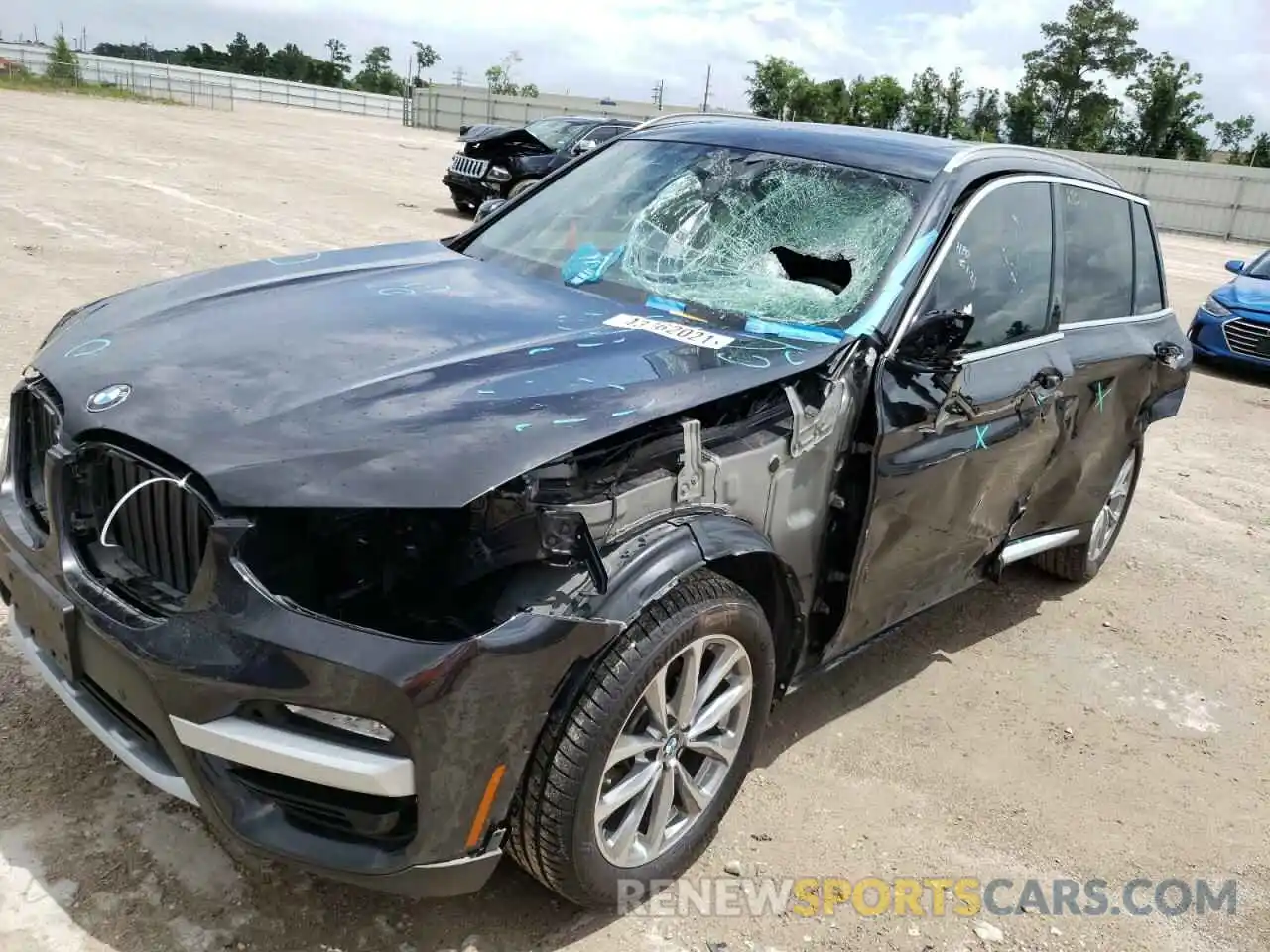 9 Photograph of a damaged car 5UXTR7C52KLR47740 BMW X3 2019