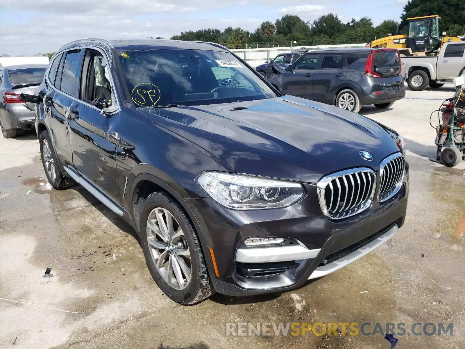 1 Photograph of a damaged car 5UXTR7C52KLR49875 BMW X3 2019