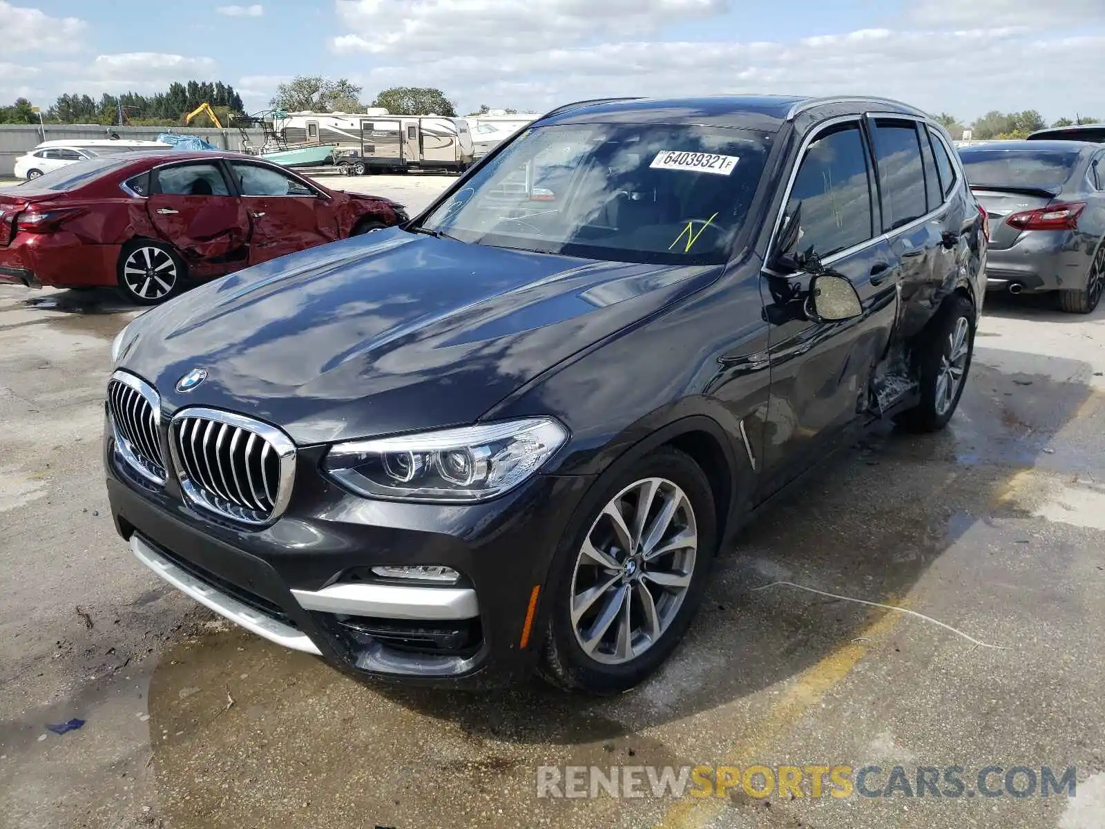 2 Photograph of a damaged car 5UXTR7C52KLR49875 BMW X3 2019