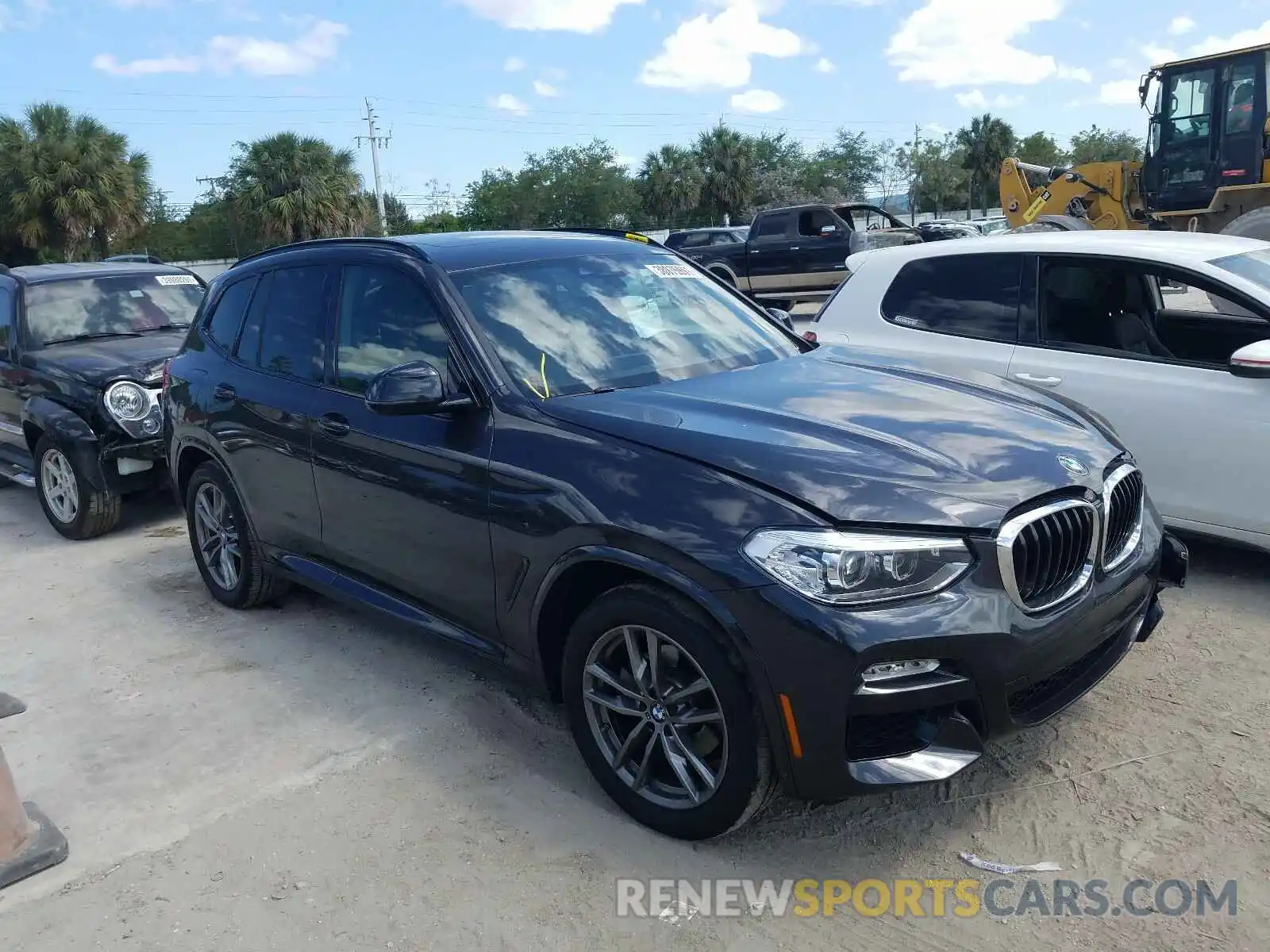 1 Photograph of a damaged car 5UXTR7C52KLR52436 BMW X3 2019