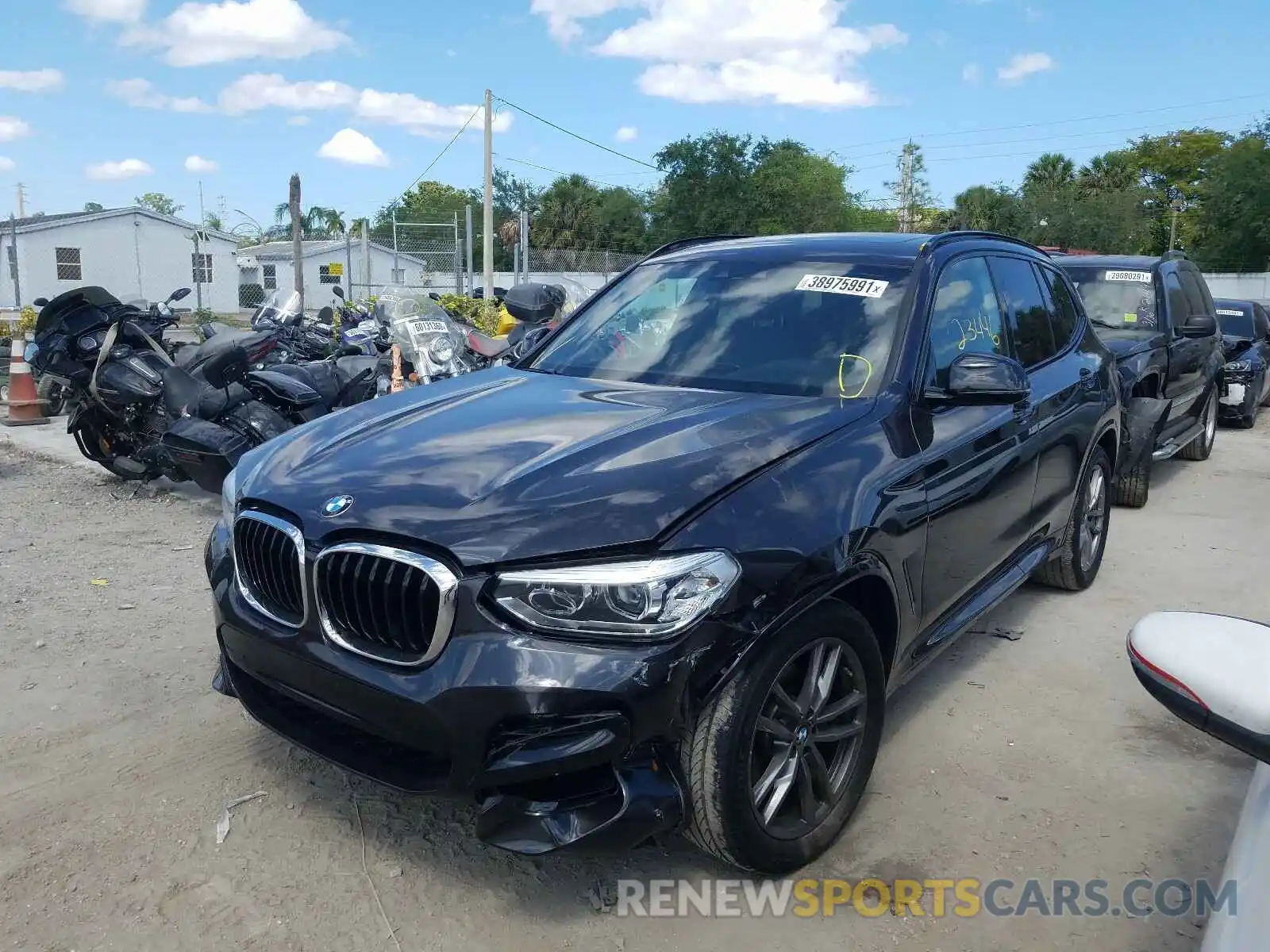 2 Photograph of a damaged car 5UXTR7C52KLR52436 BMW X3 2019