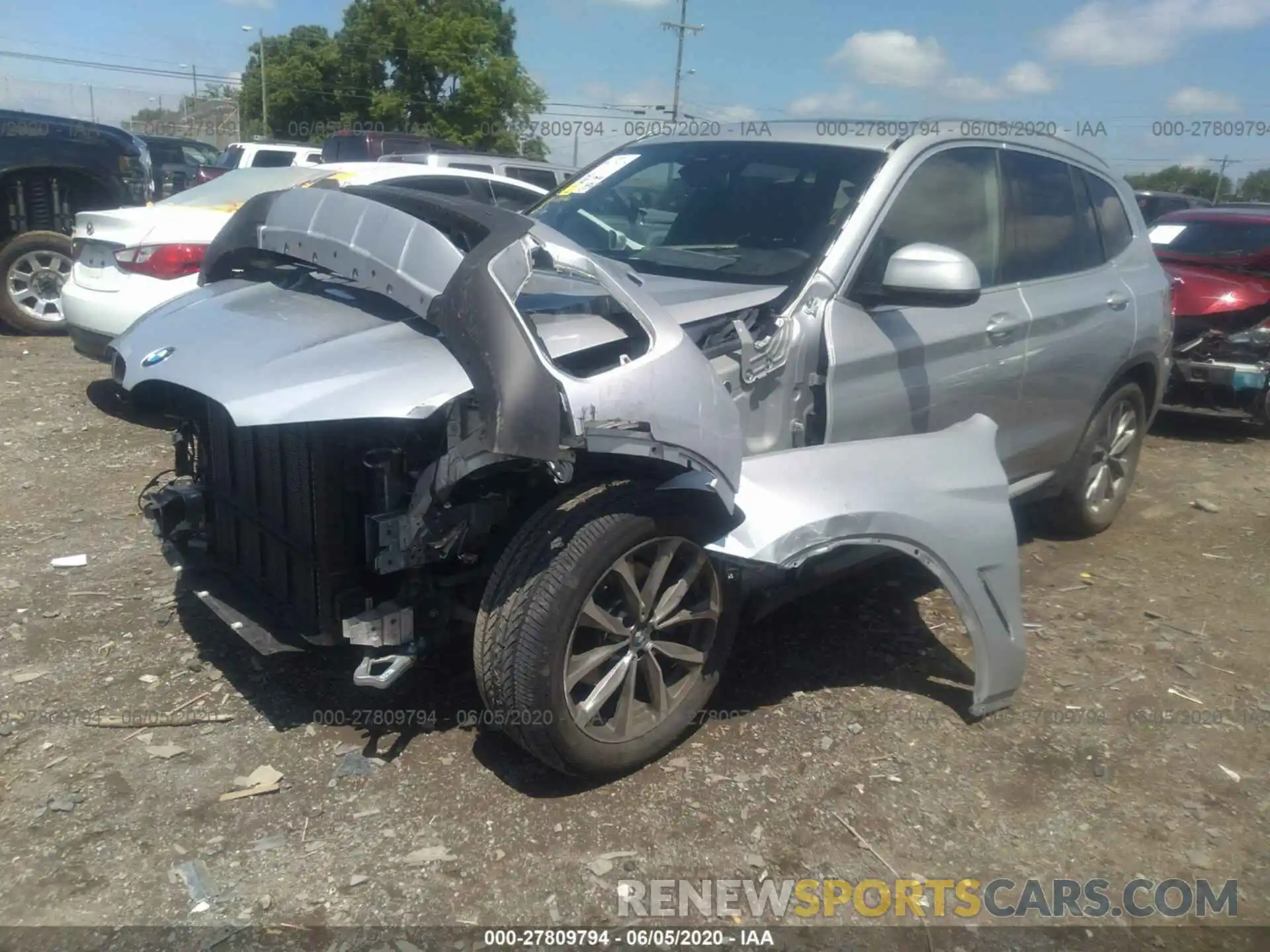 2 Photograph of a damaged car 5UXTR7C52KLR52629 BMW X3 2019