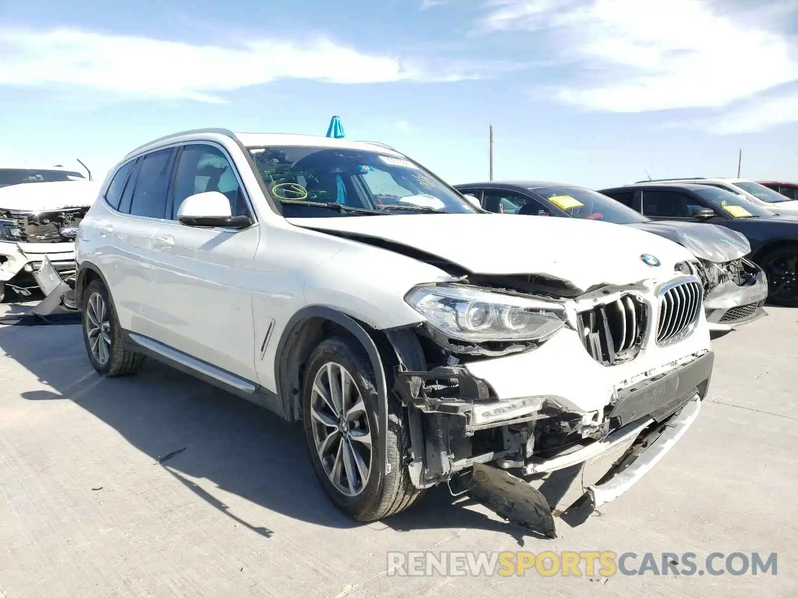 1 Photograph of a damaged car 5UXTR7C53KLE88592 BMW X3 2019