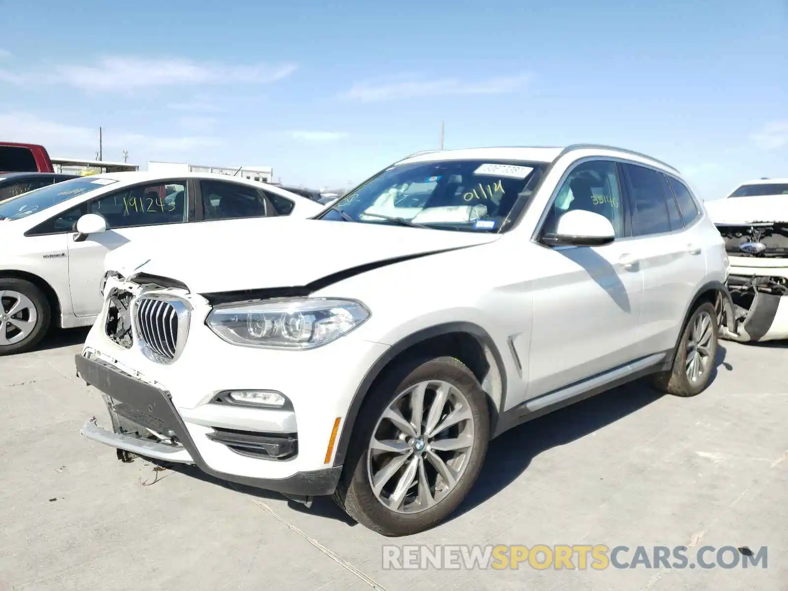 2 Photograph of a damaged car 5UXTR7C53KLE88592 BMW X3 2019