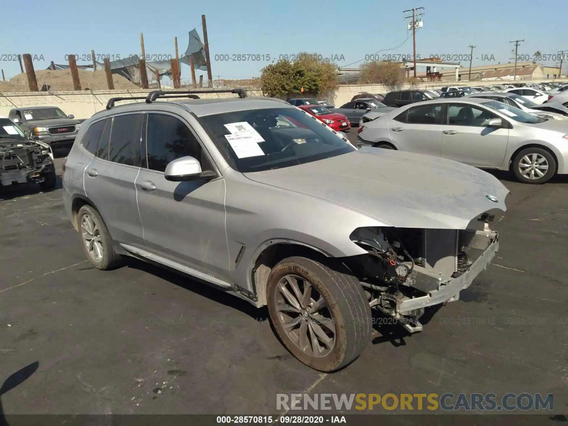 1 Photograph of a damaged car 5UXTR7C53KLE88625 BMW X3 2019