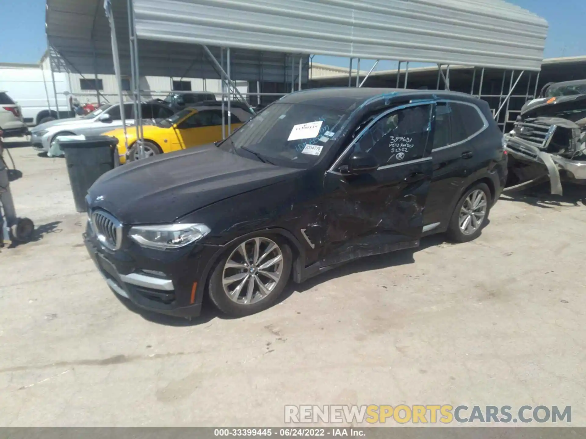 2 Фотография поврежденного автомобиля 5UXTR7C53KLF25964 BMW X3 2019