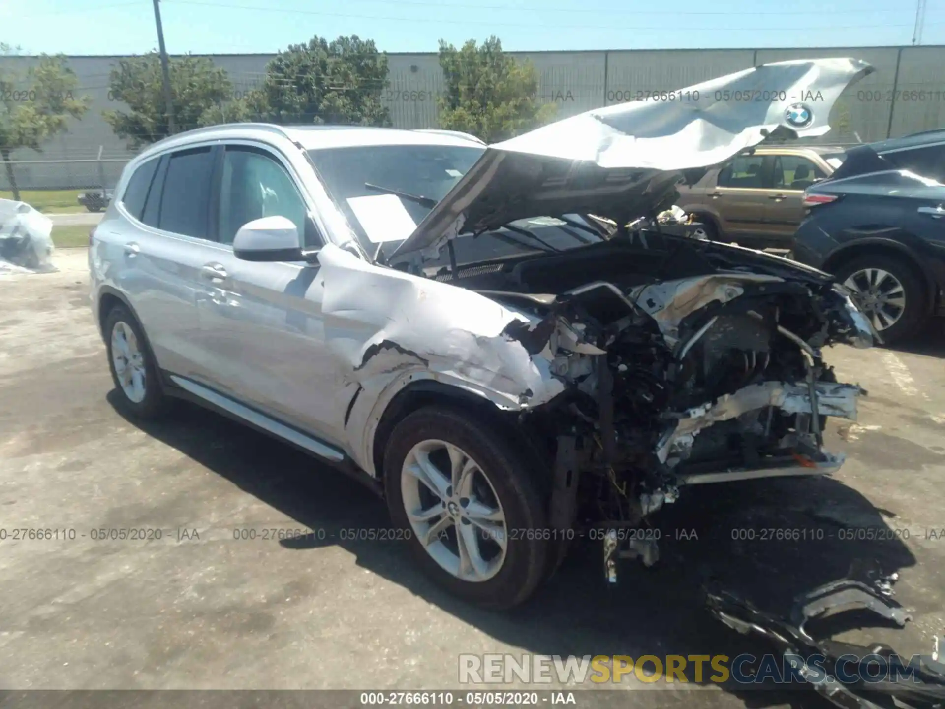 1 Photograph of a damaged car 5UXTR7C53KLF27312 BMW X3 2019
