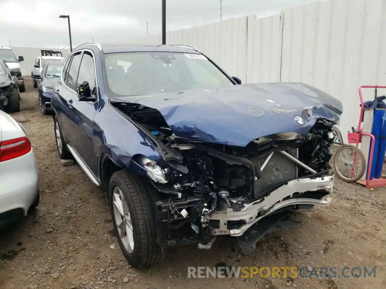 1 Photograph of a damaged car 5UXTR7C53KLF30436 BMW X3 2019