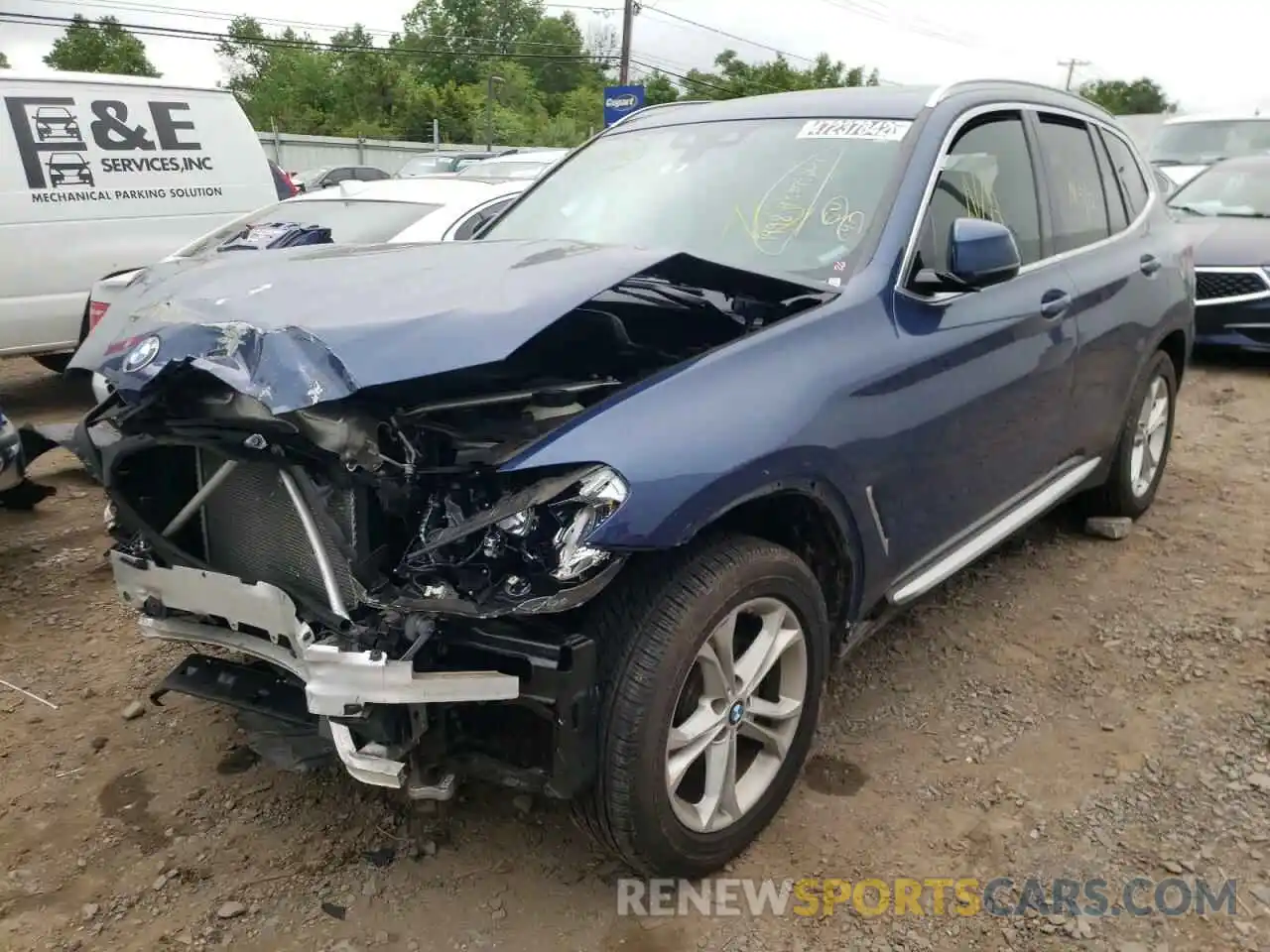 2 Photograph of a damaged car 5UXTR7C53KLF30436 BMW X3 2019