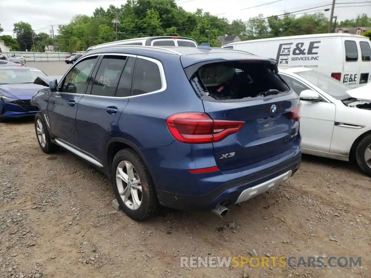 3 Photograph of a damaged car 5UXTR7C53KLF30436 BMW X3 2019