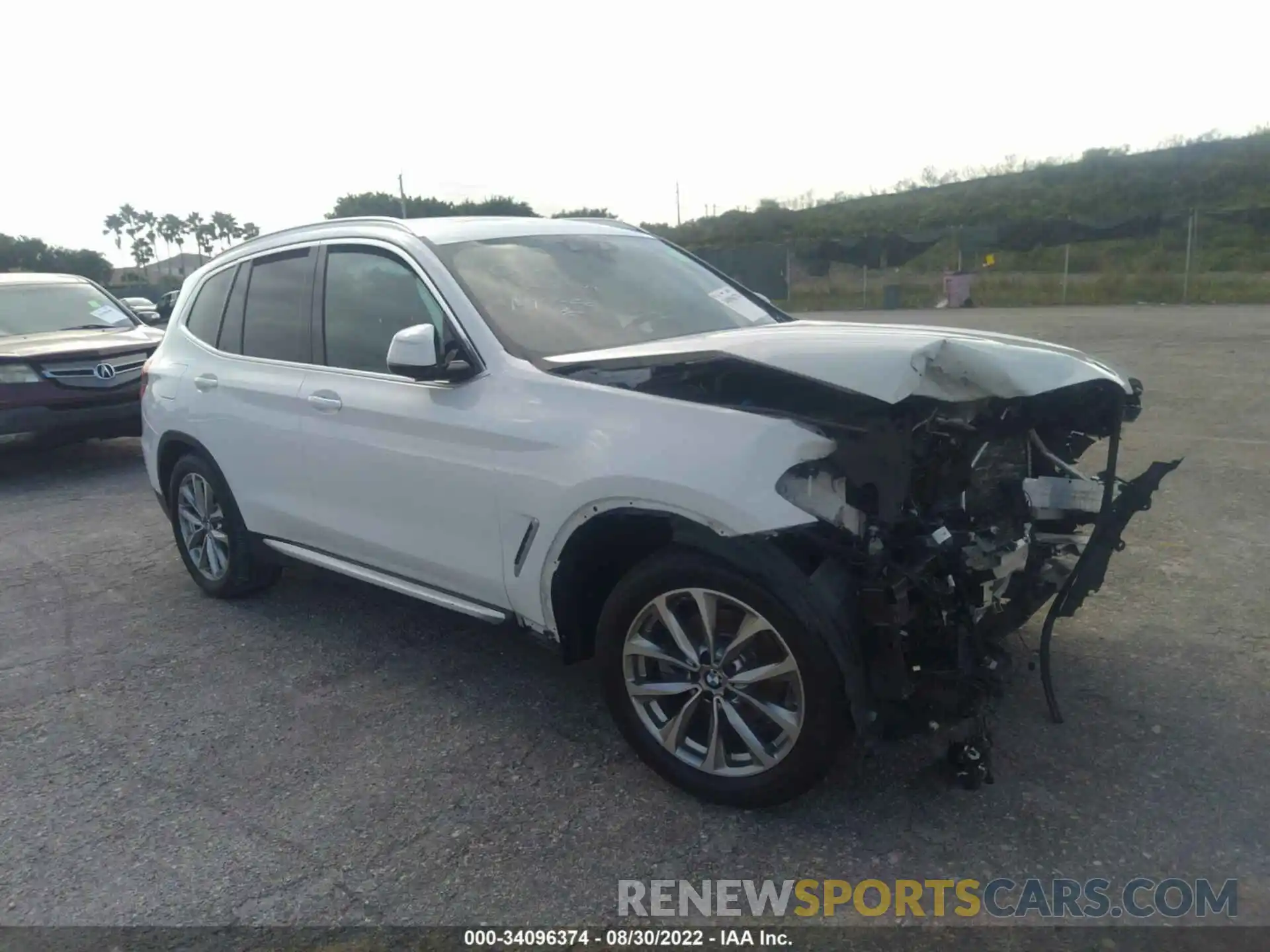 1 Photograph of a damaged car 5UXTR7C53KLF32509 BMW X3 2019