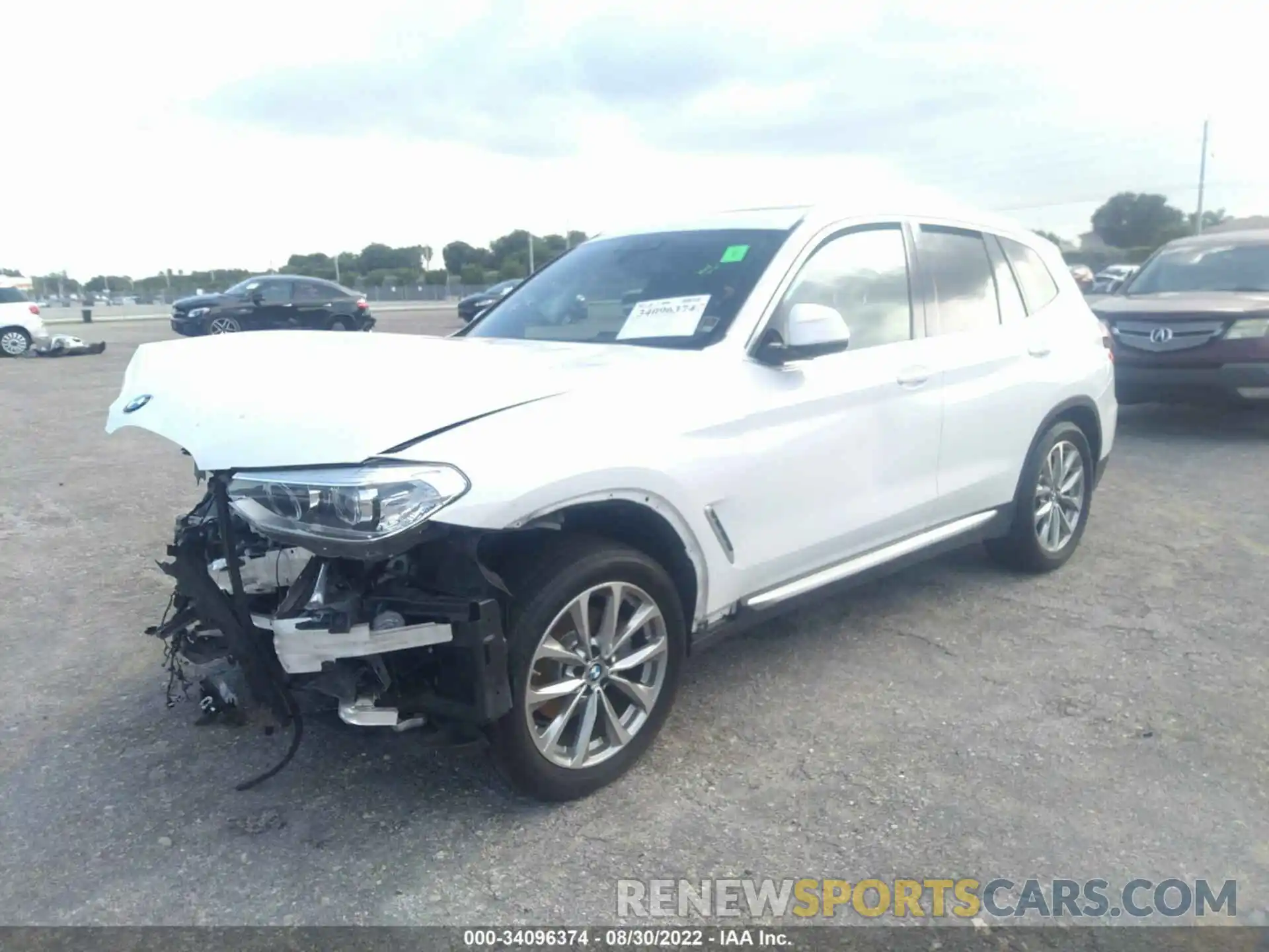 2 Photograph of a damaged car 5UXTR7C53KLF32509 BMW X3 2019