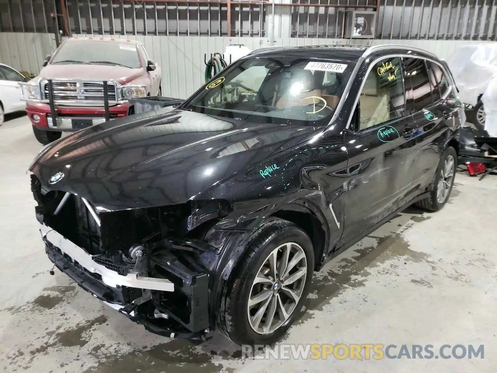 2 Photograph of a damaged car 5UXTR7C53KLR46161 BMW X3 2019