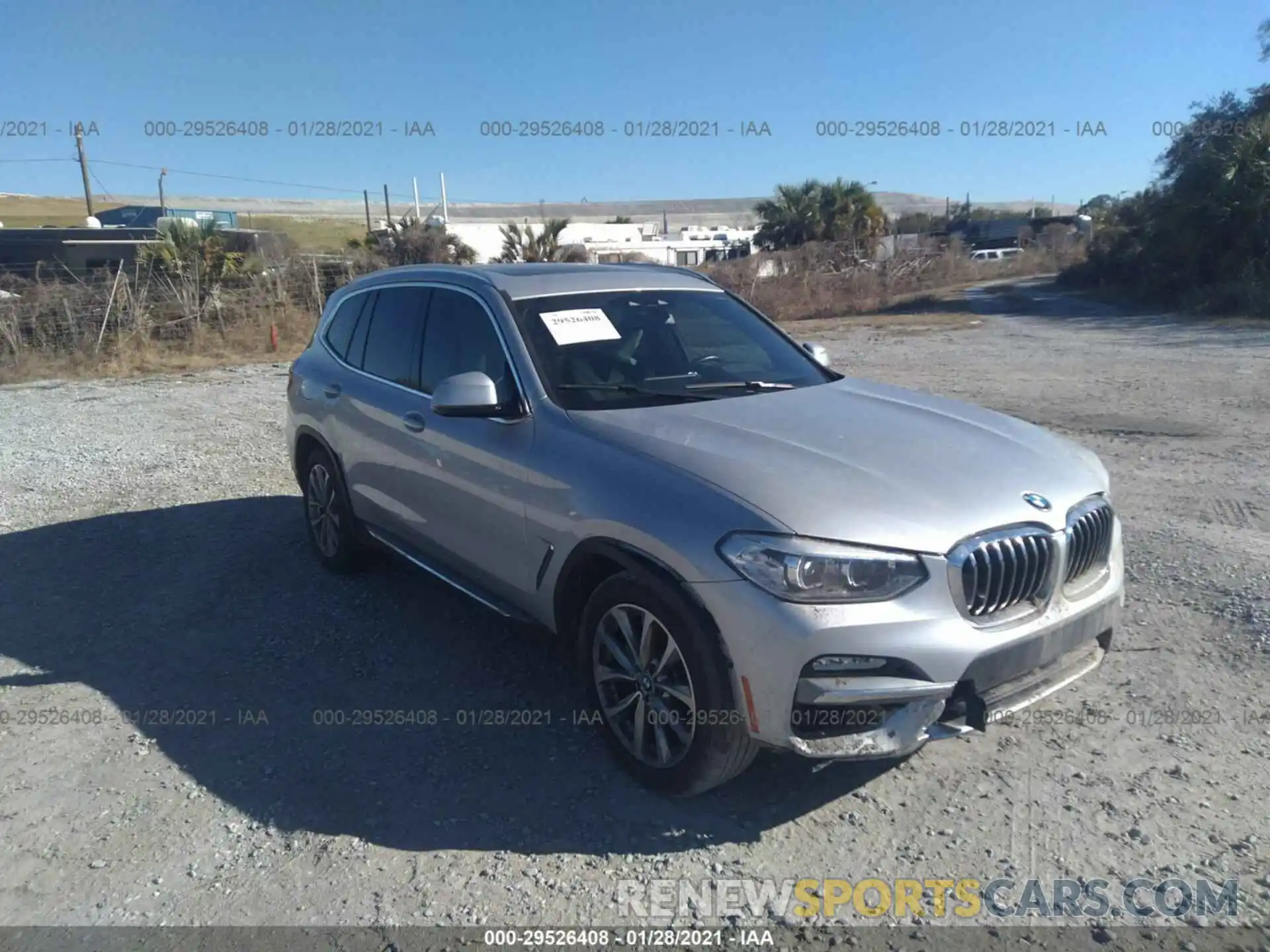 1 Photograph of a damaged car 5UXTR7C53KLR46256 BMW X3 2019