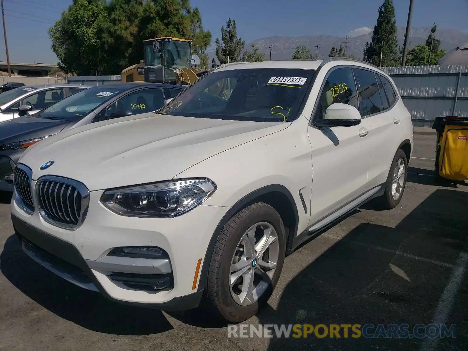 2 Photograph of a damaged car 5UXTR7C53KLR47357 BMW X3 2019