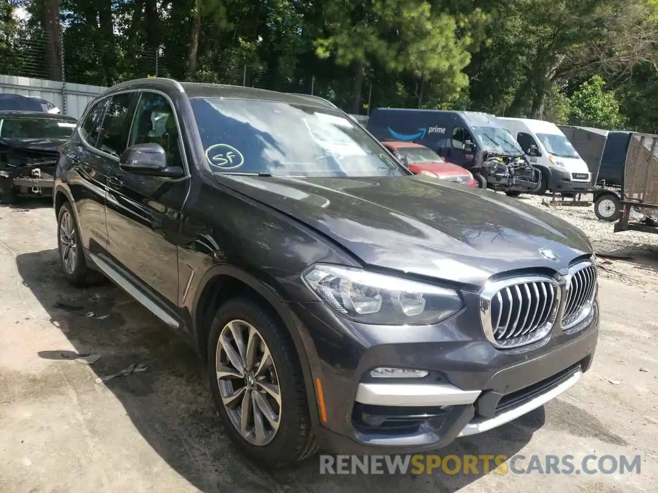 1 Photograph of a damaged car 5UXTR7C53KLR48962 BMW X3 2019