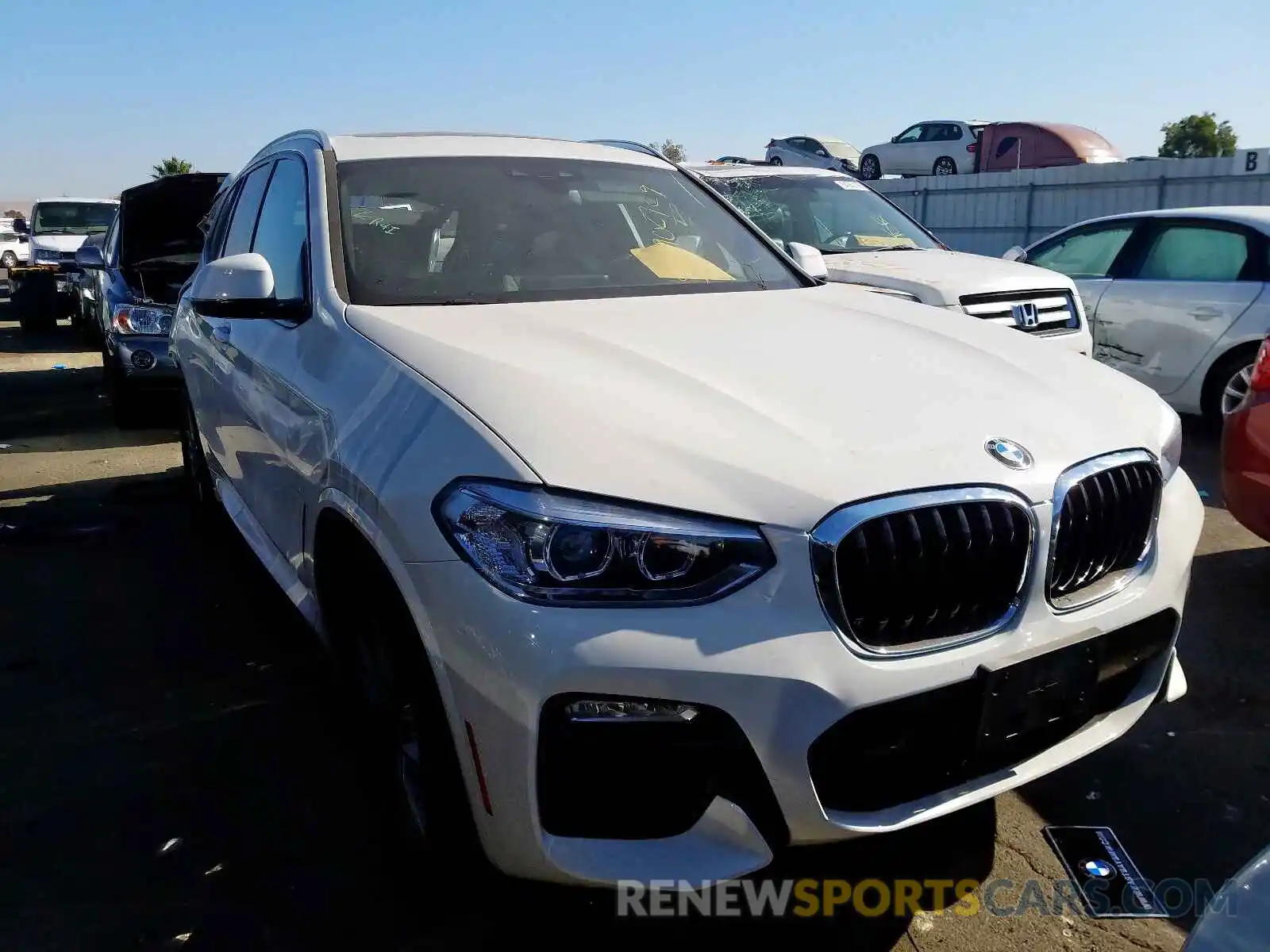 1 Photograph of a damaged car 5UXTR7C53KLR49545 BMW X3 2019