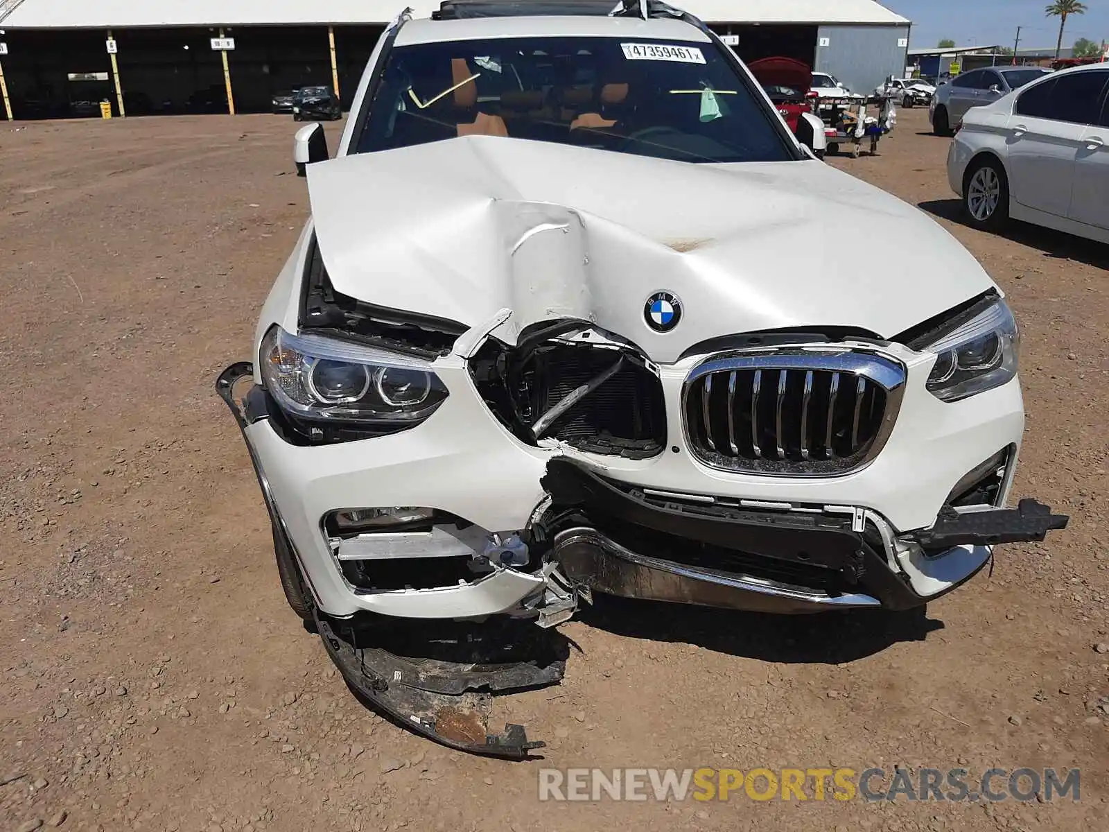 9 Photograph of a damaged car 5UXTR7C53KLR53224 BMW X3 2019