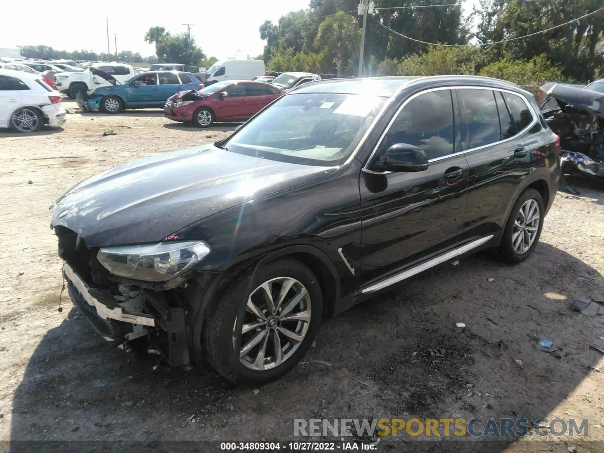 2 Photograph of a damaged car 5UXTR7C54KLE88455 BMW X3 2019