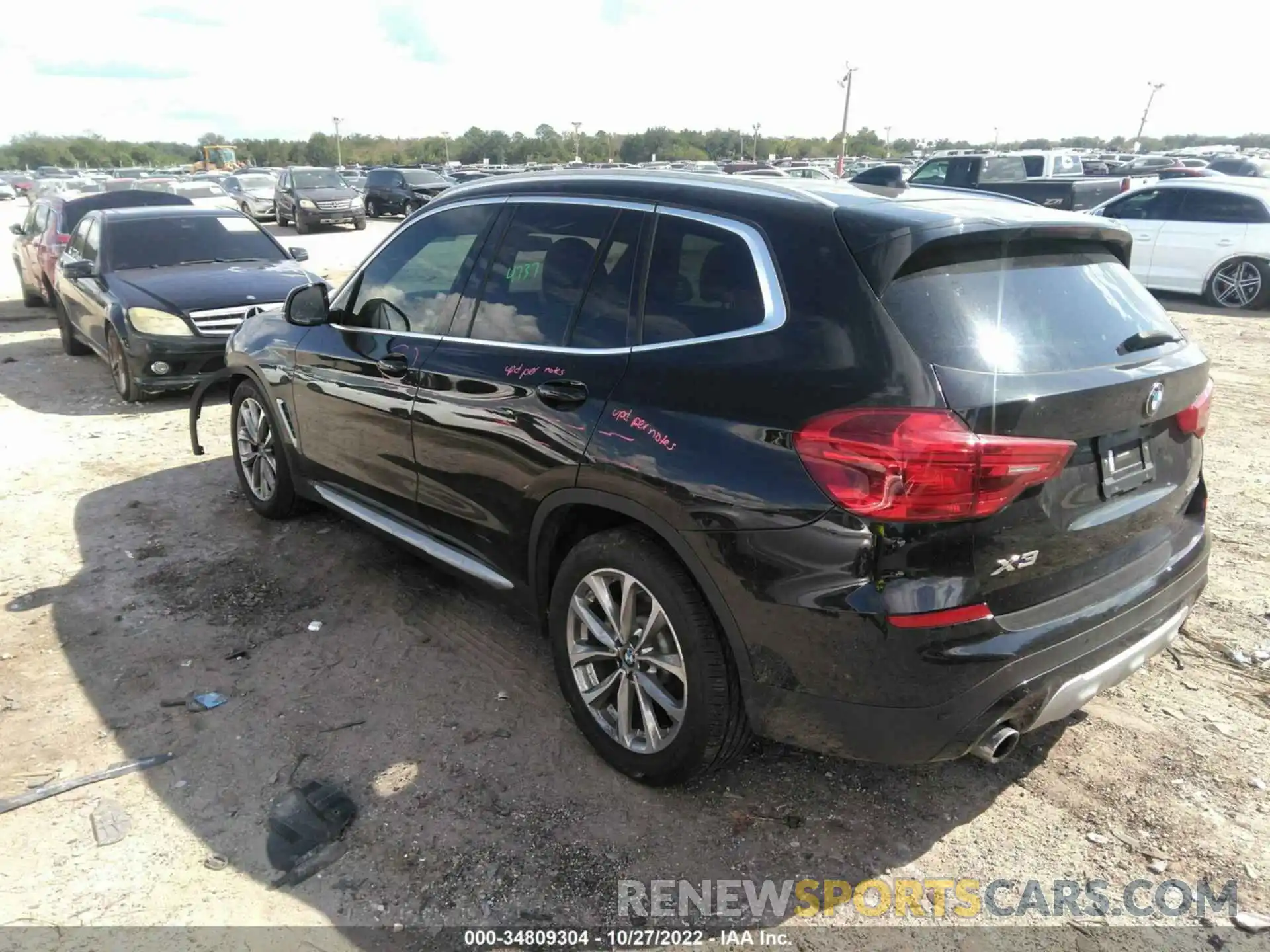 3 Photograph of a damaged car 5UXTR7C54KLE88455 BMW X3 2019