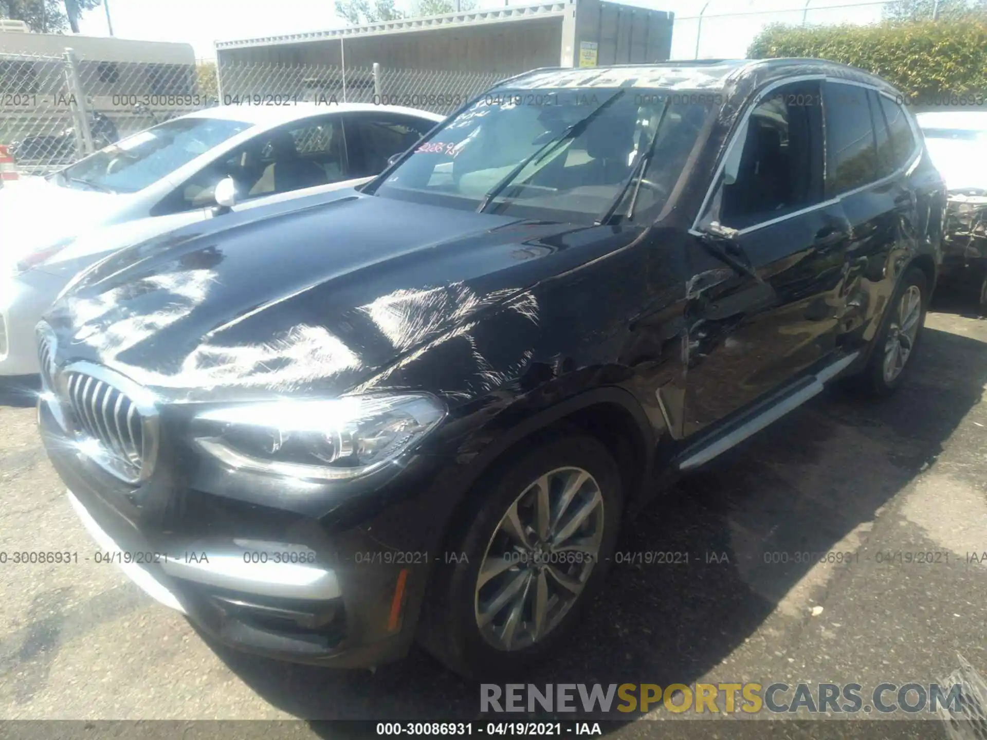 2 Photograph of a damaged car 5UXTR7C54KLE96281 BMW X3 2019