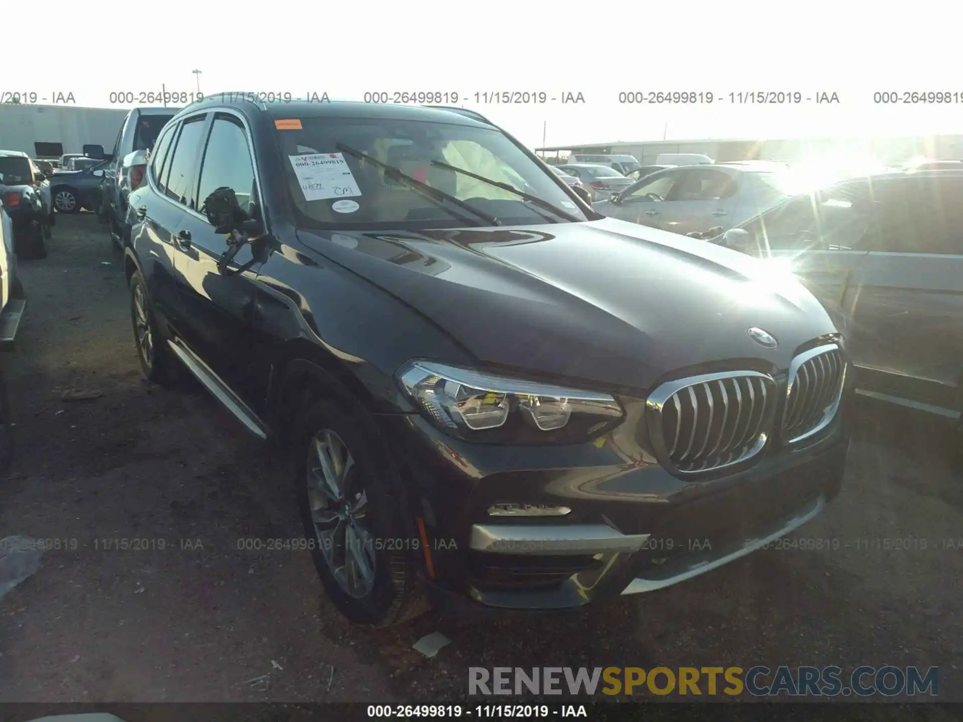 1 Photograph of a damaged car 5UXTR7C54KLE97060 BMW X3 2019