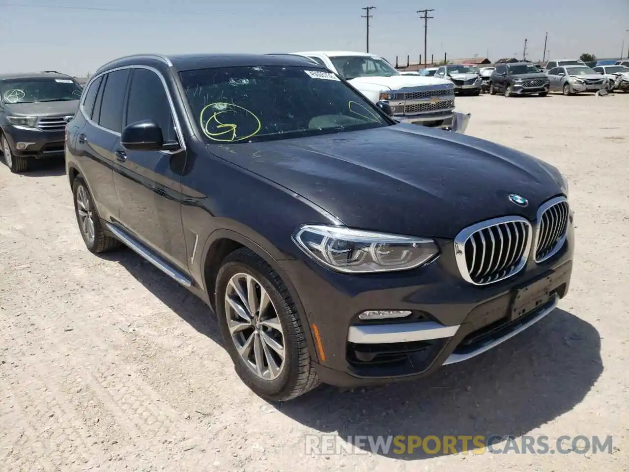 1 Photograph of a damaged car 5UXTR7C54KLE97155 BMW X3 2019