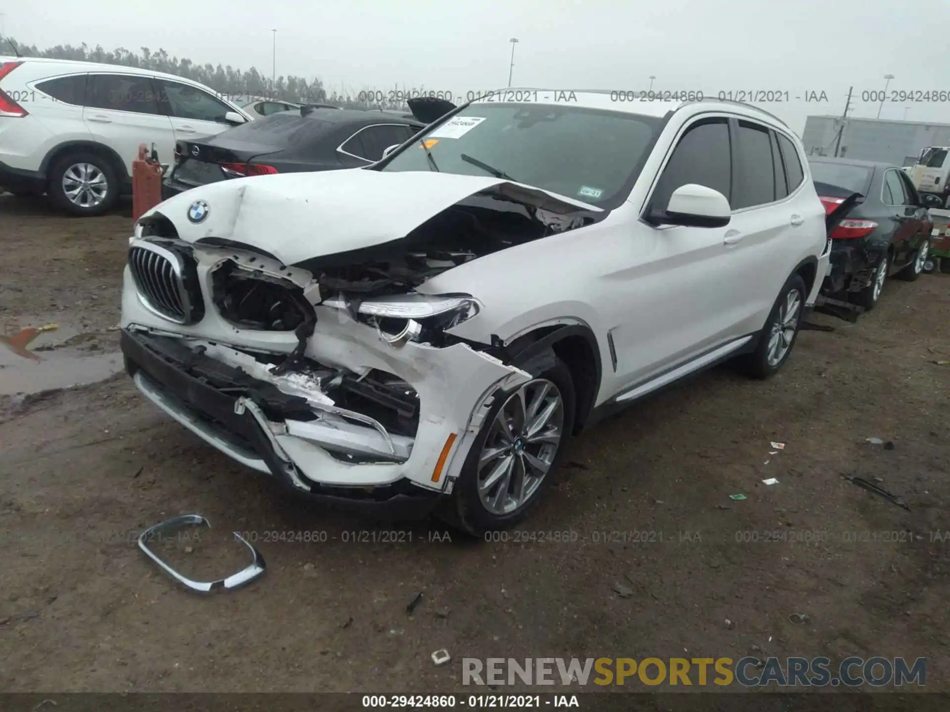 2 Photograph of a damaged car 5UXTR7C54KLE97799 BMW X3 2019
