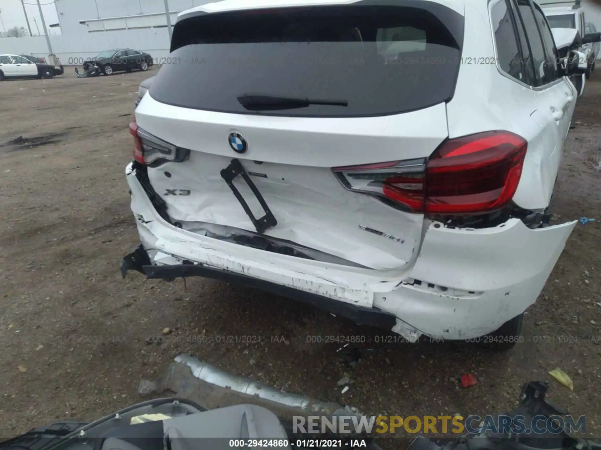 6 Photograph of a damaged car 5UXTR7C54KLE97799 BMW X3 2019