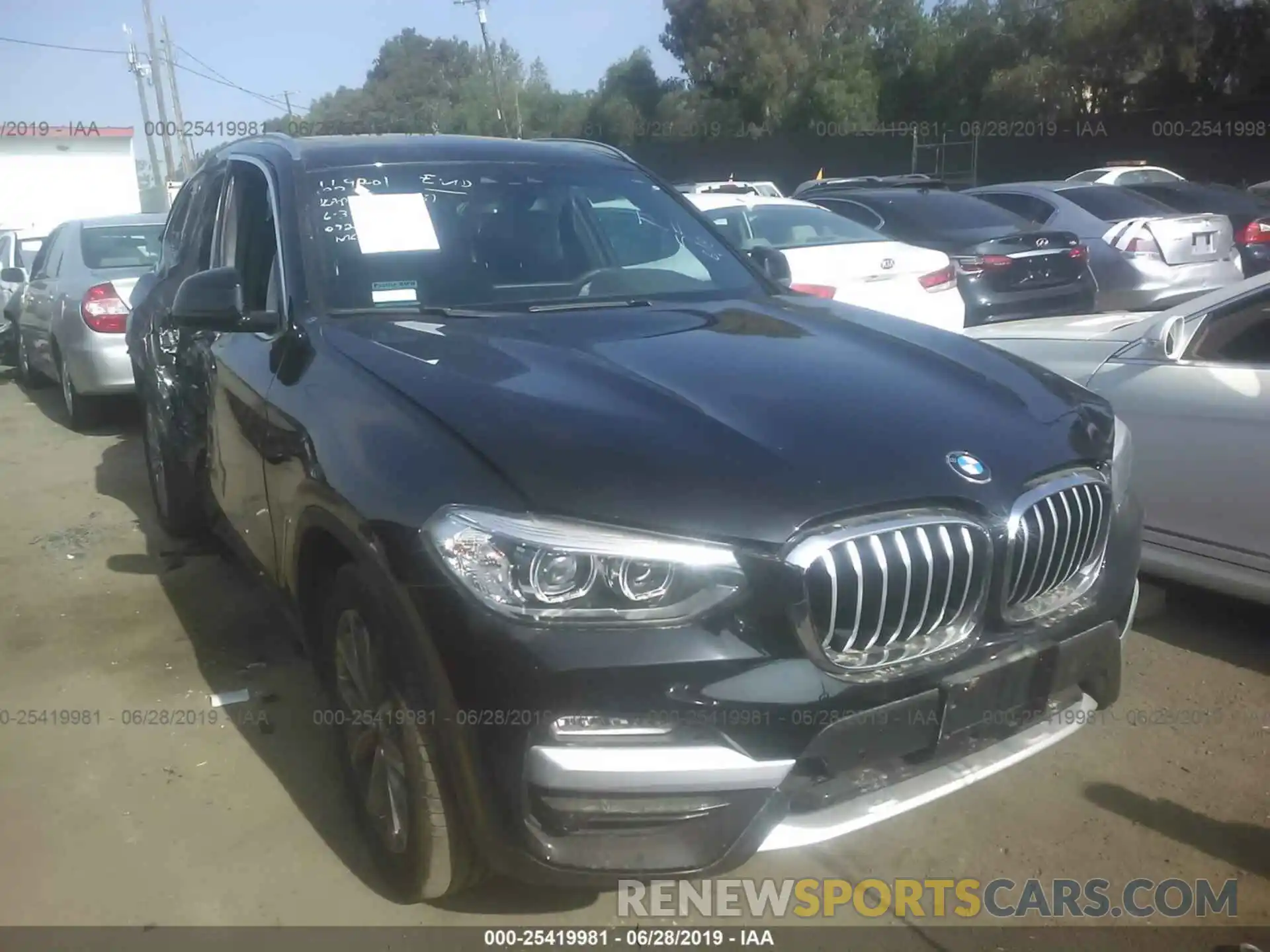 1 Photograph of a damaged car 5UXTR7C54KLF25973 BMW X3 2019