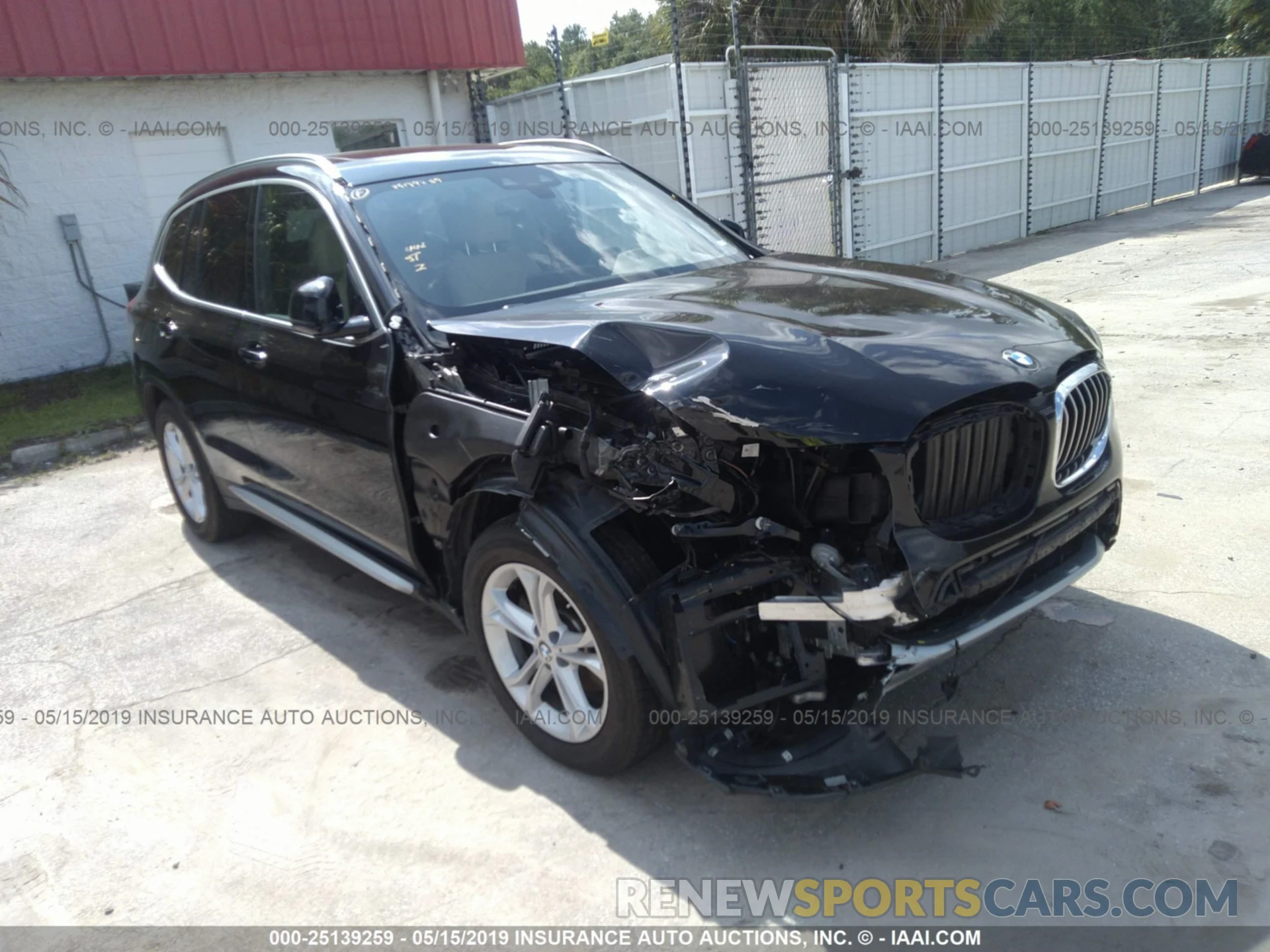 1 Photograph of a damaged car 5UXTR7C54KLF27366 BMW X3 2019