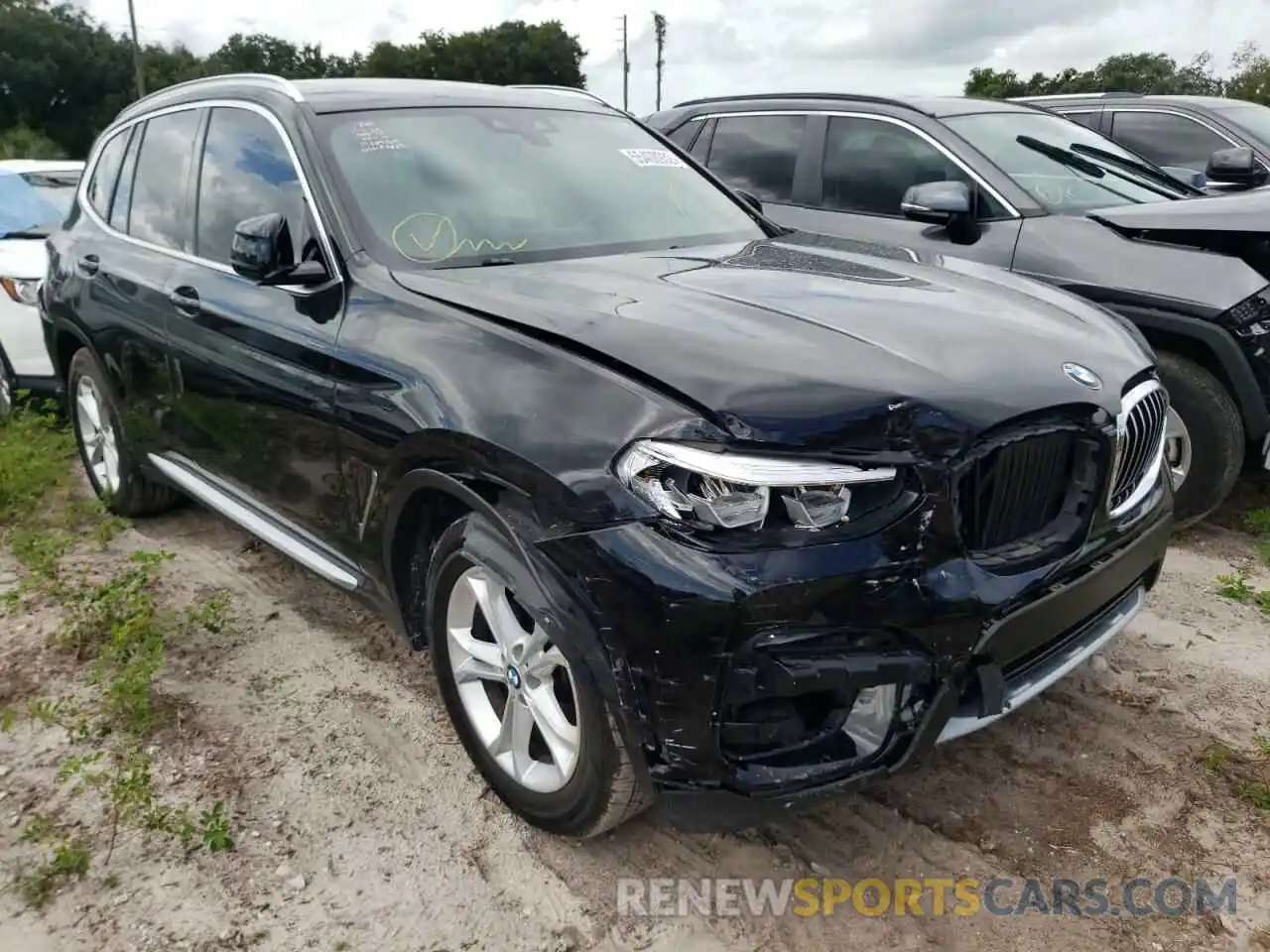 1 Photograph of a damaged car 5UXTR7C54KLF28551 BMW X3 2019