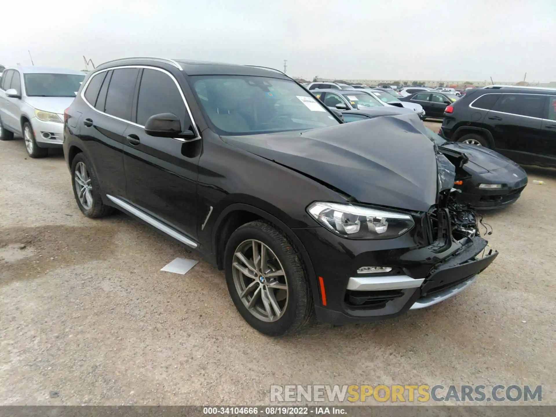 1 Photograph of a damaged car 5UXTR7C54KLF31742 BMW X3 2019