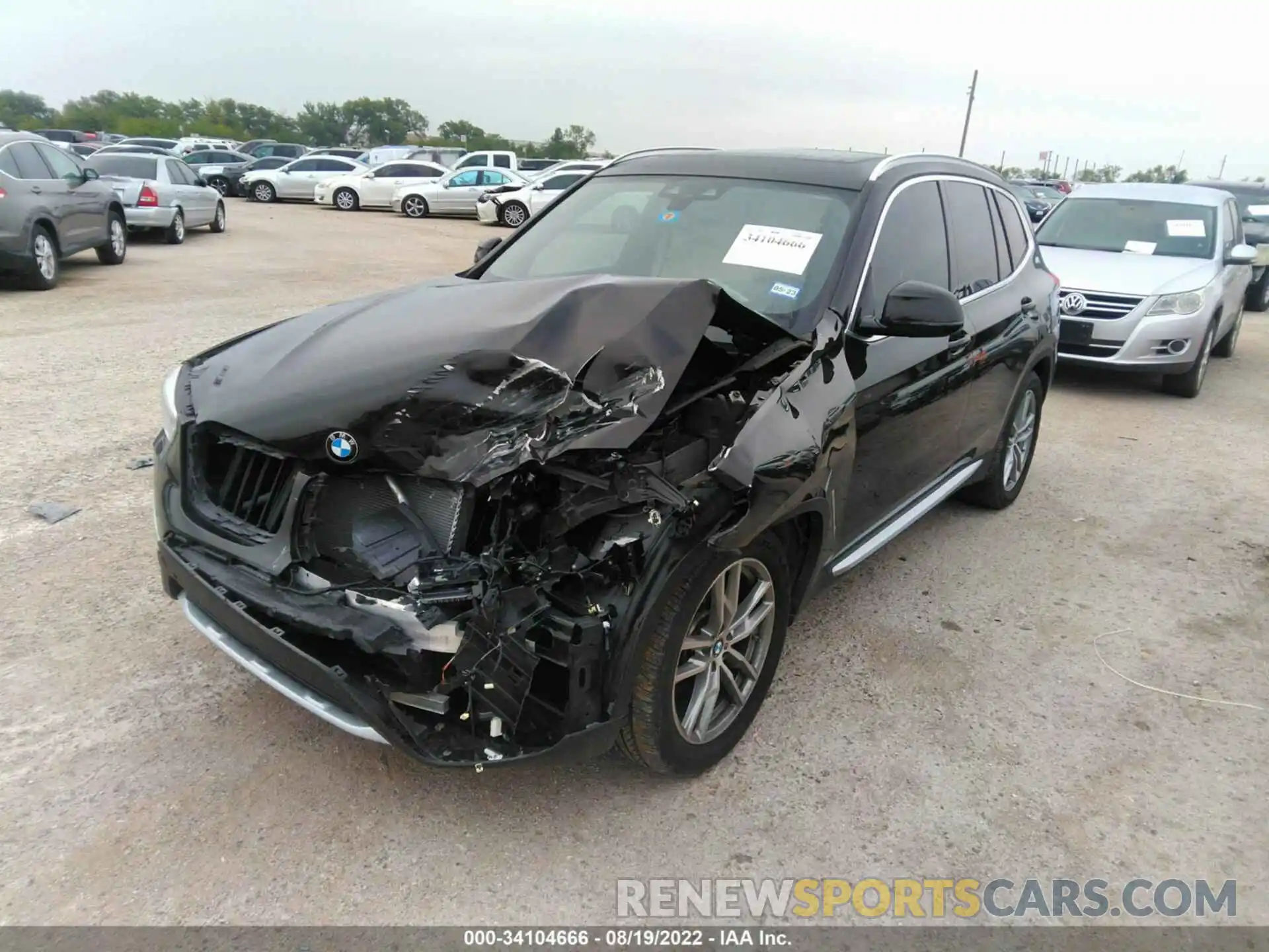 2 Photograph of a damaged car 5UXTR7C54KLF31742 BMW X3 2019