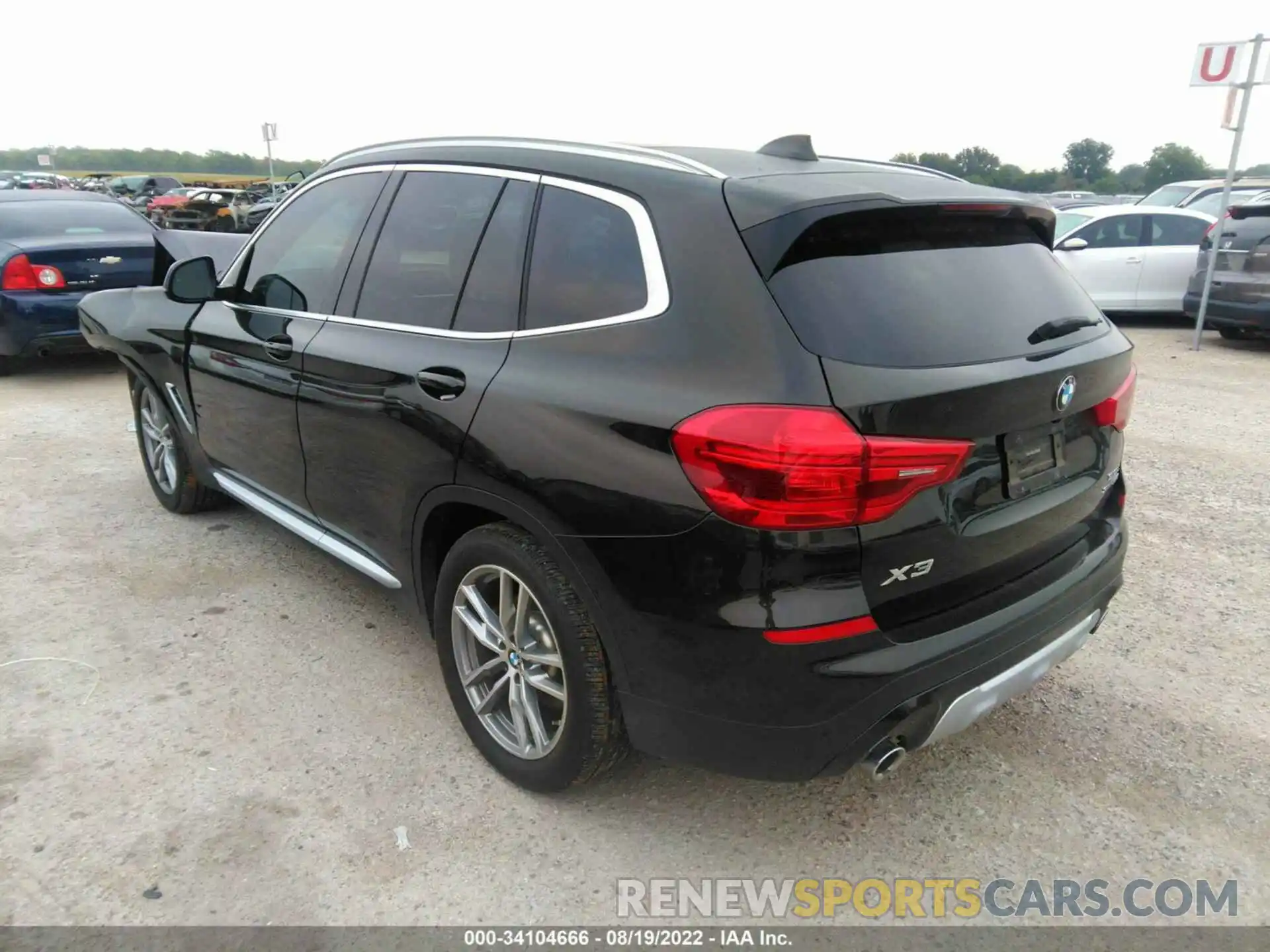 3 Photograph of a damaged car 5UXTR7C54KLF31742 BMW X3 2019