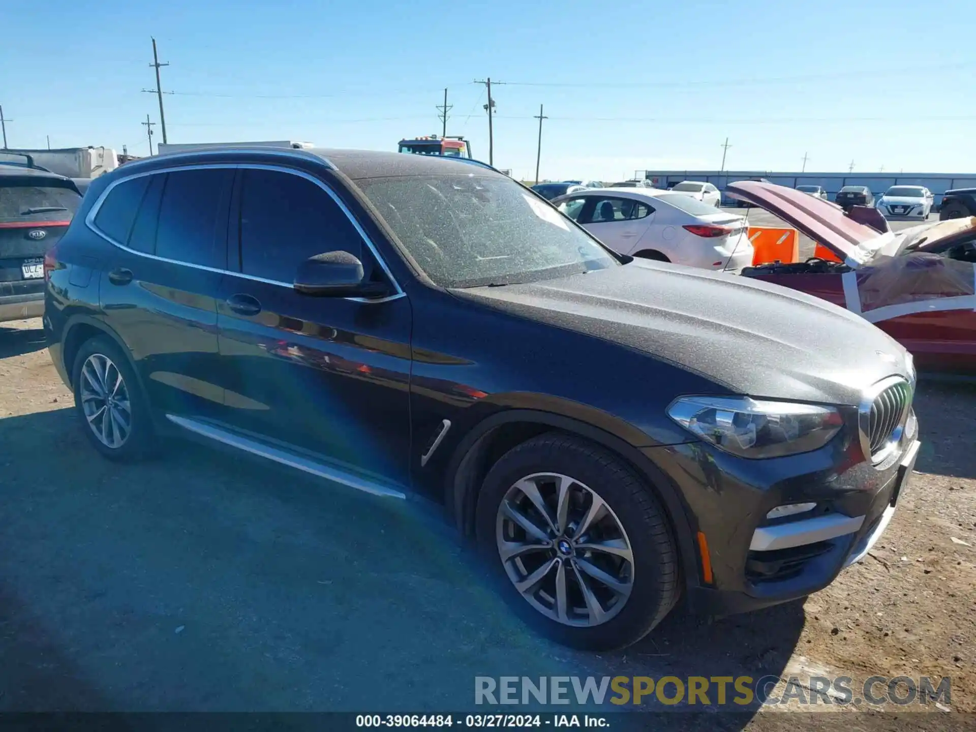 1 Photograph of a damaged car 5UXTR7C54KLF35192 BMW X3 2019