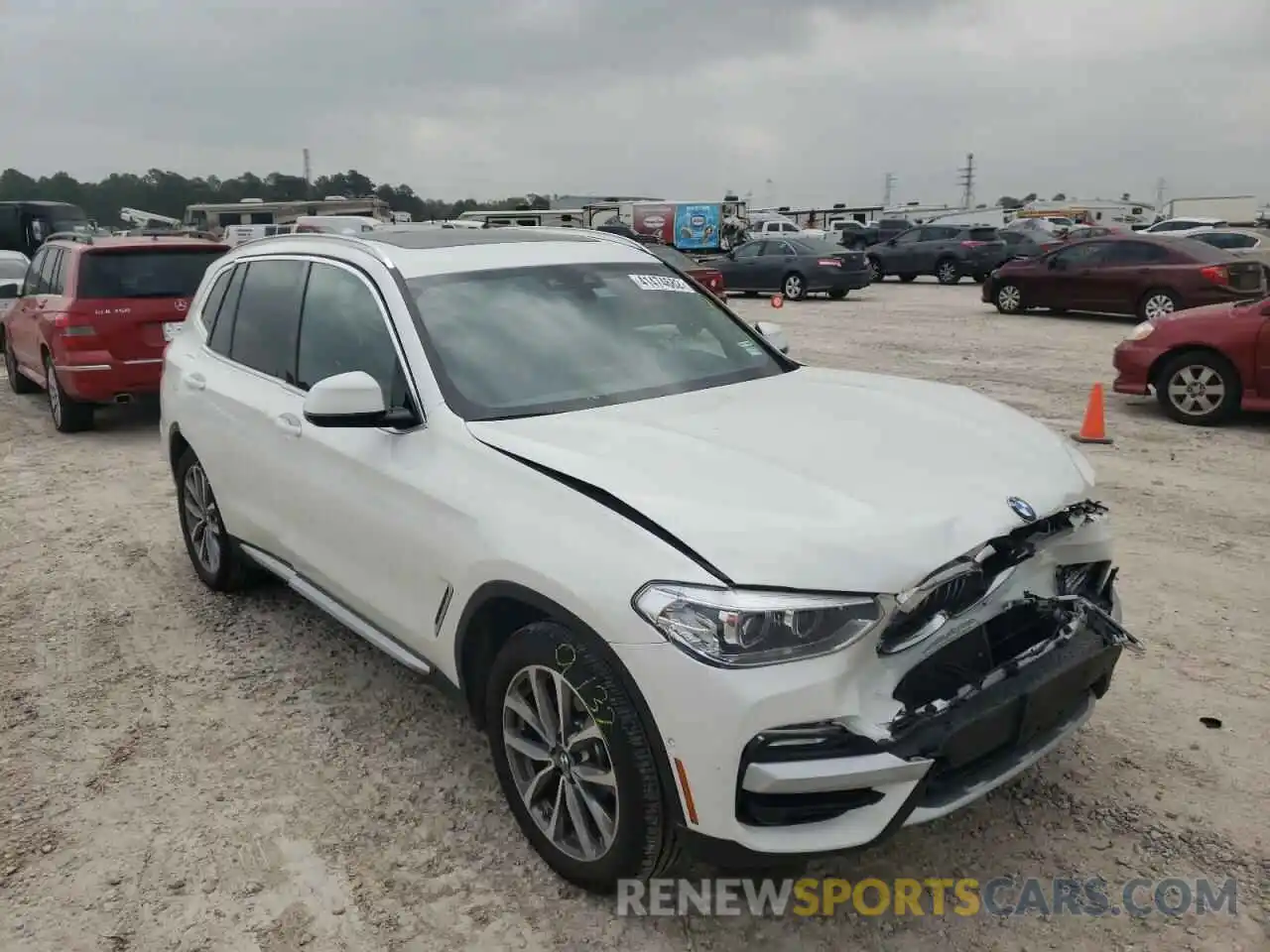 1 Photograph of a damaged car 5UXTR7C54KLF36519 BMW X3 2019