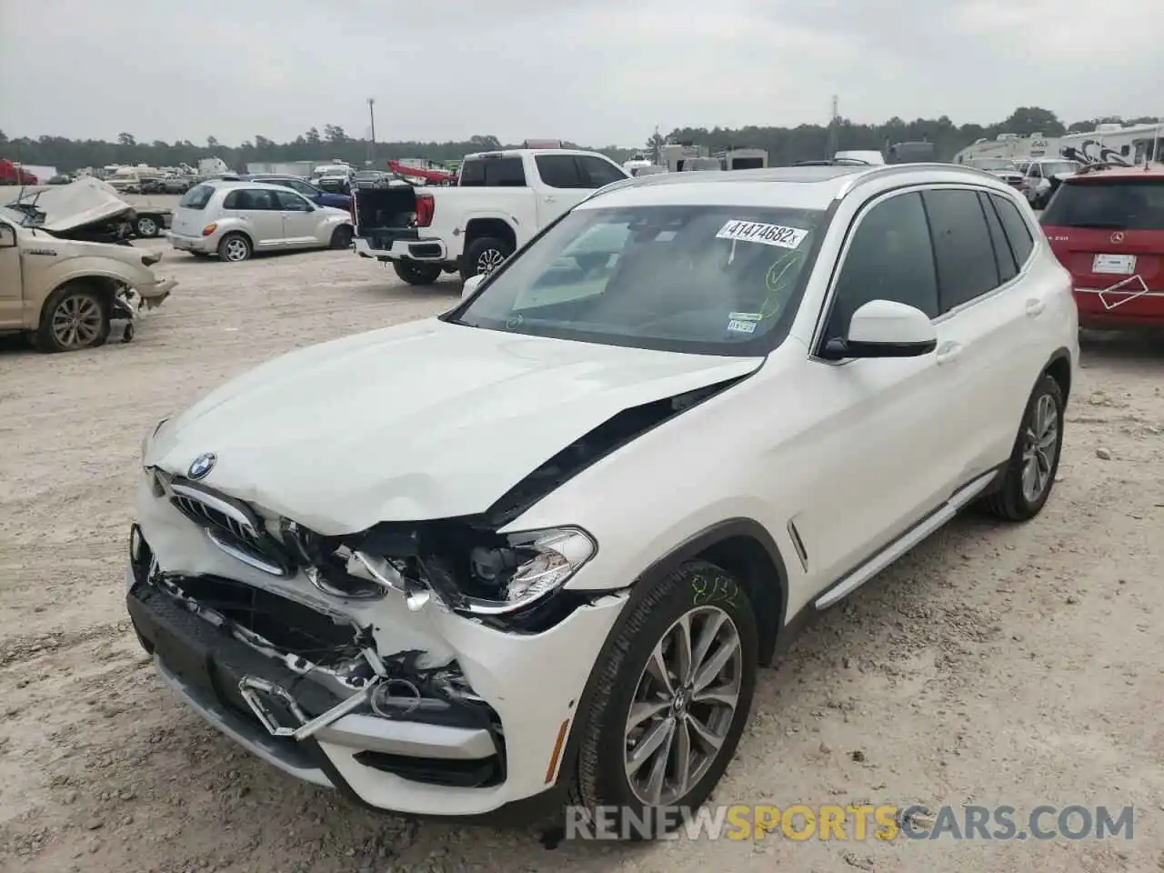 2 Photograph of a damaged car 5UXTR7C54KLF36519 BMW X3 2019